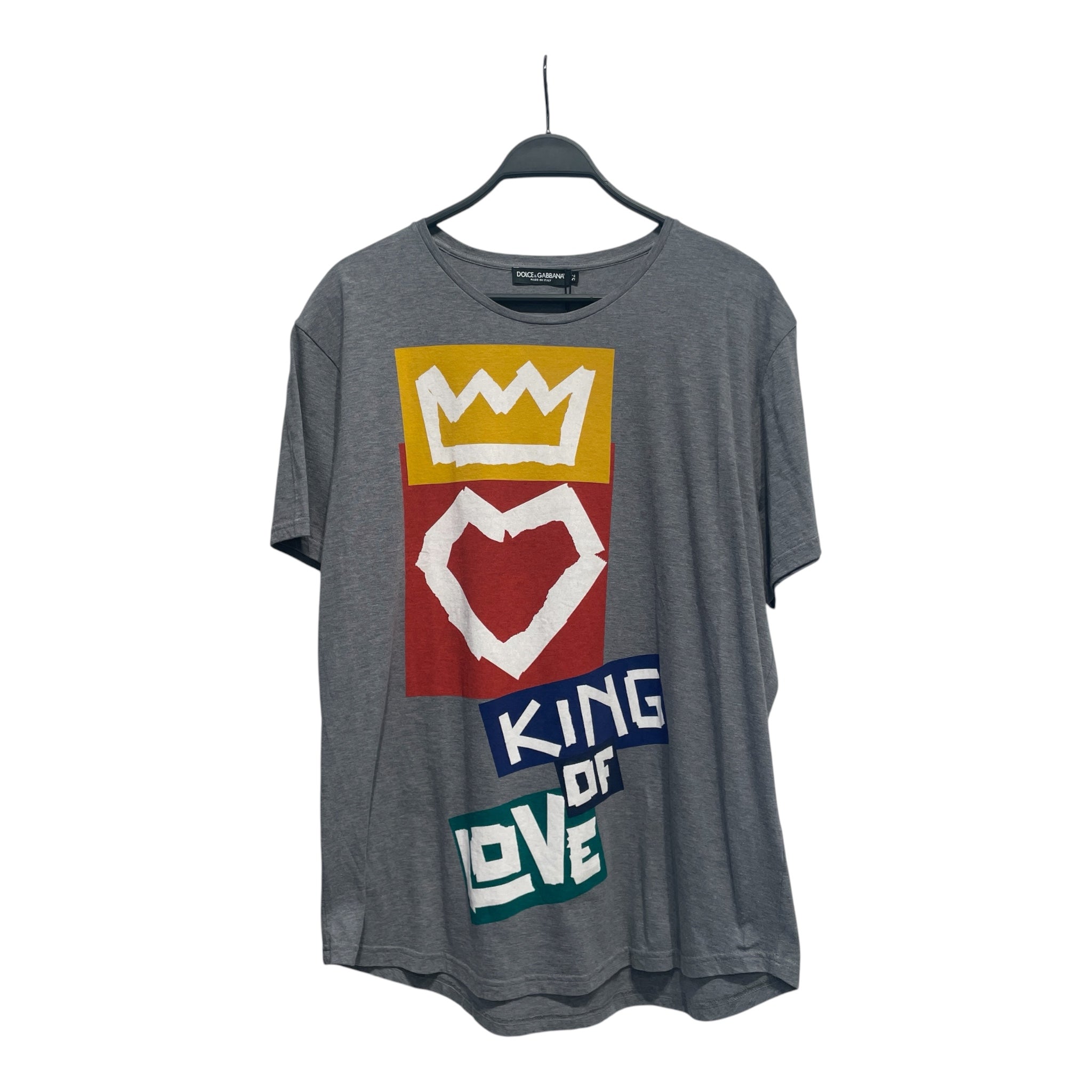 DOLCE&GABBANA/T-Shirt/48/Cotton/WHT/dg king/crown view 1