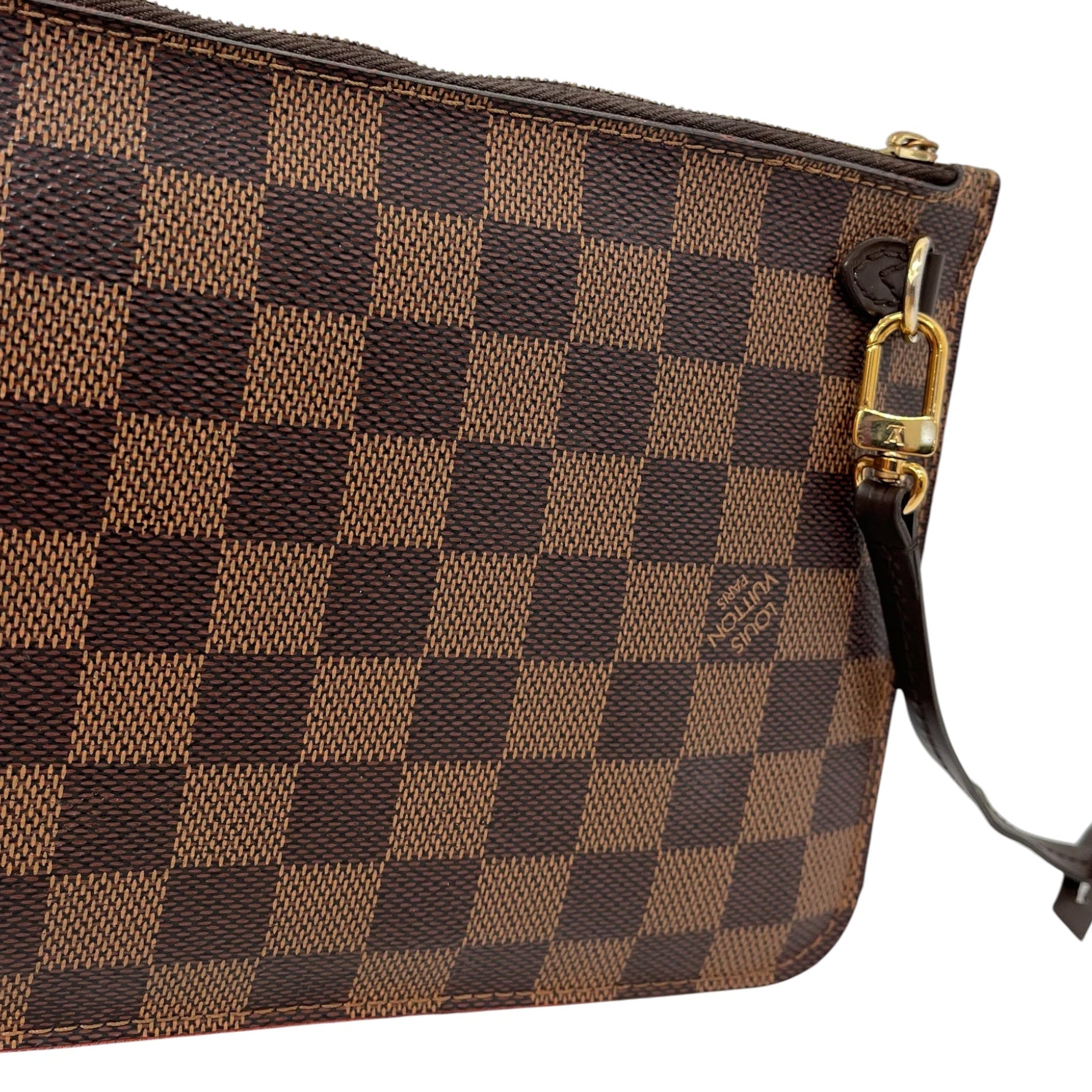 LOUIS VUITTON/Clutch Bag/Plaid/Leather/BRW/DAMIER EBENE view 11