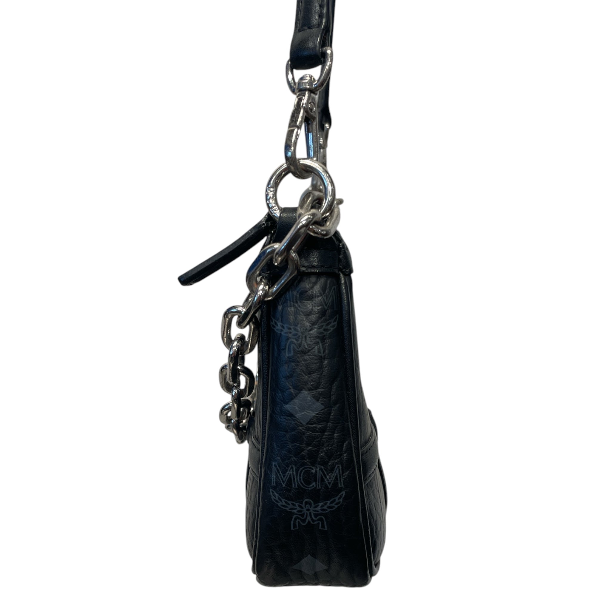 MCM/Cross Body Bag/Monogram/Leather/BLK/AREN VISETOS view 4