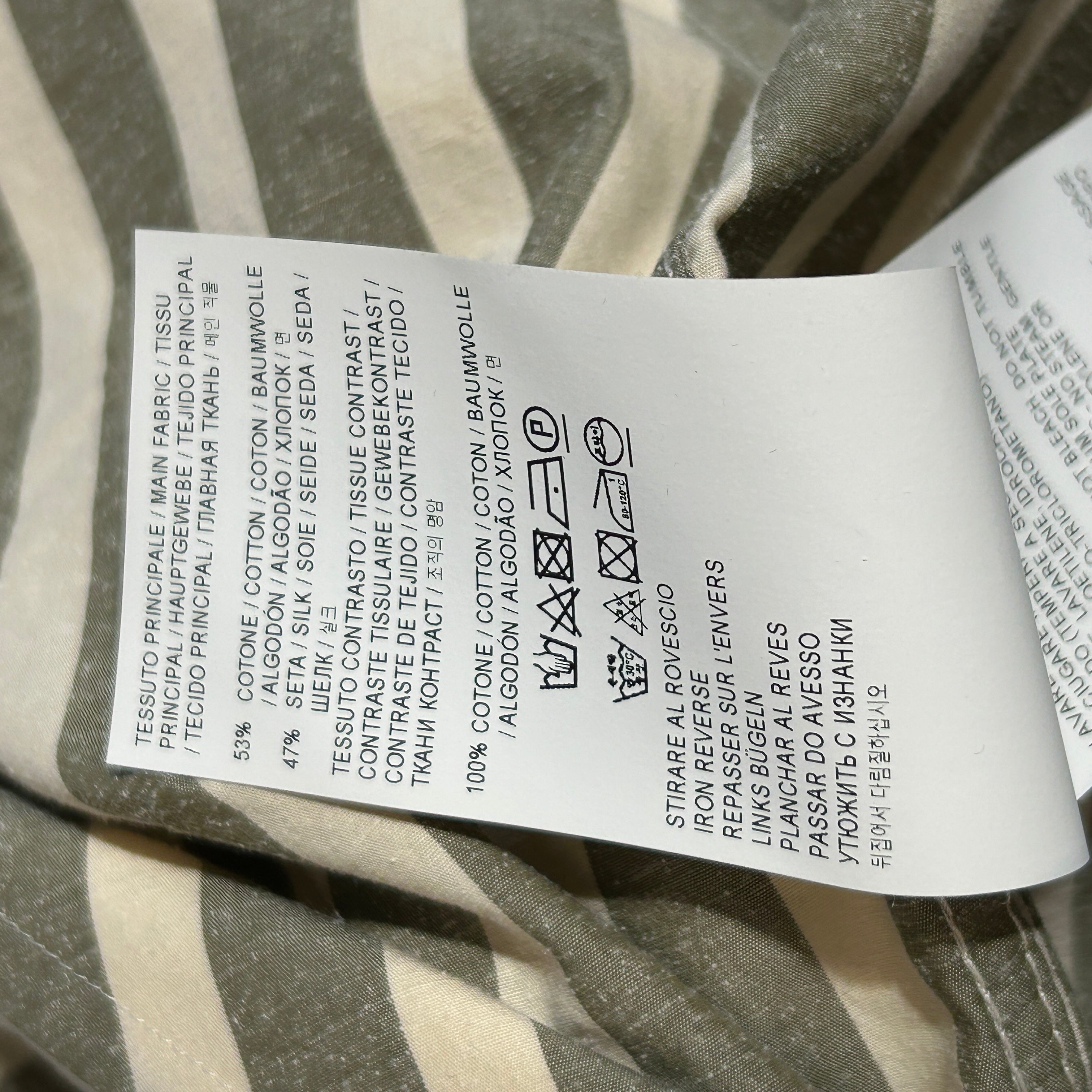 GOLDEN GOOSE/LS Dress/XS/Stripe/Cotton/GRY/ view 3