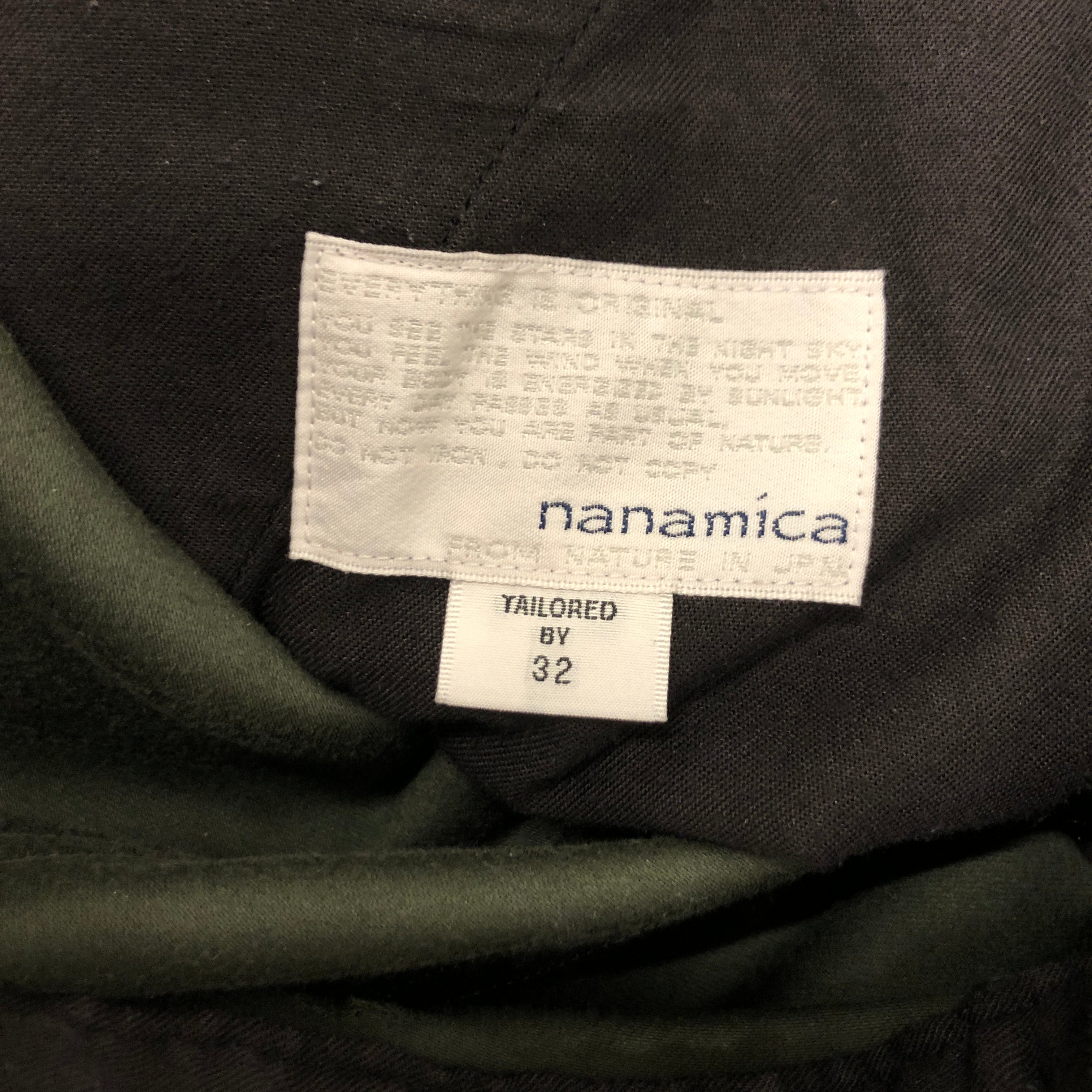 nanamica/Straight Pants/32/Cotton/GRN/Wide Chino view 4