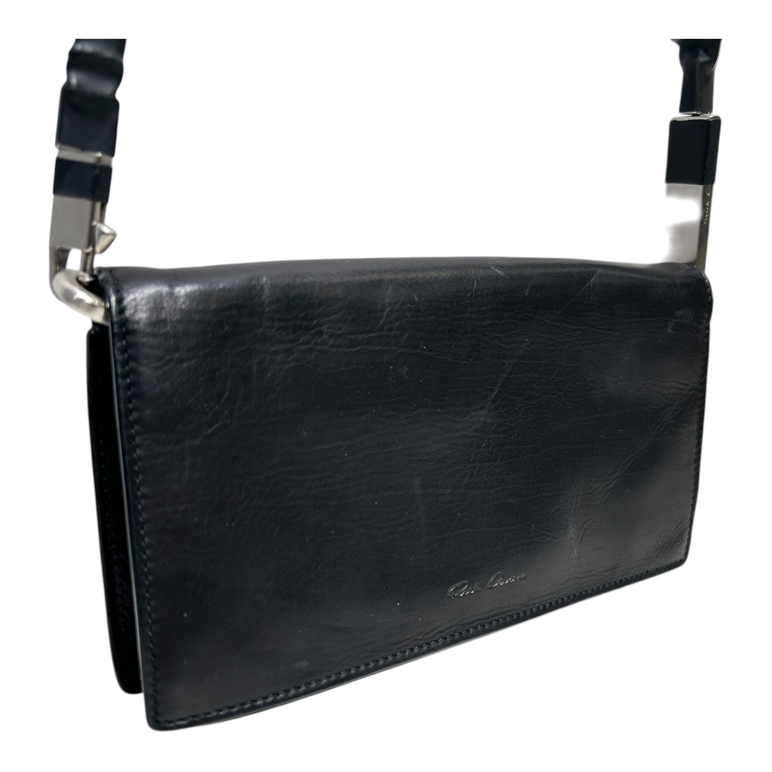 Rick Owens/Cross Body Bag/Leather/BLK/RECTANGULAR CROSSBODY view 6