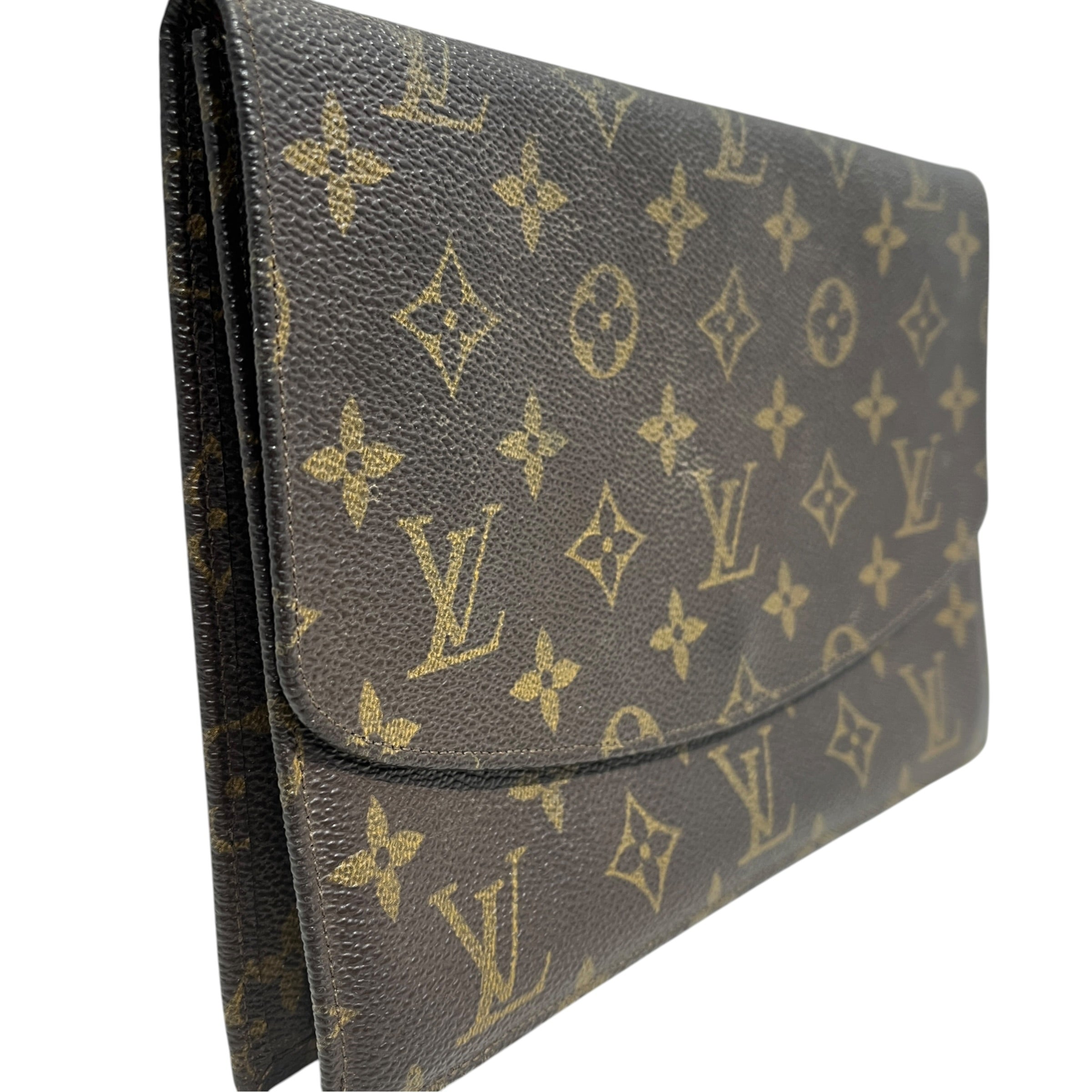LOUIS VUITTON/Pouch/Monogram/Leather/BRW/pochette rabat 23 view 3