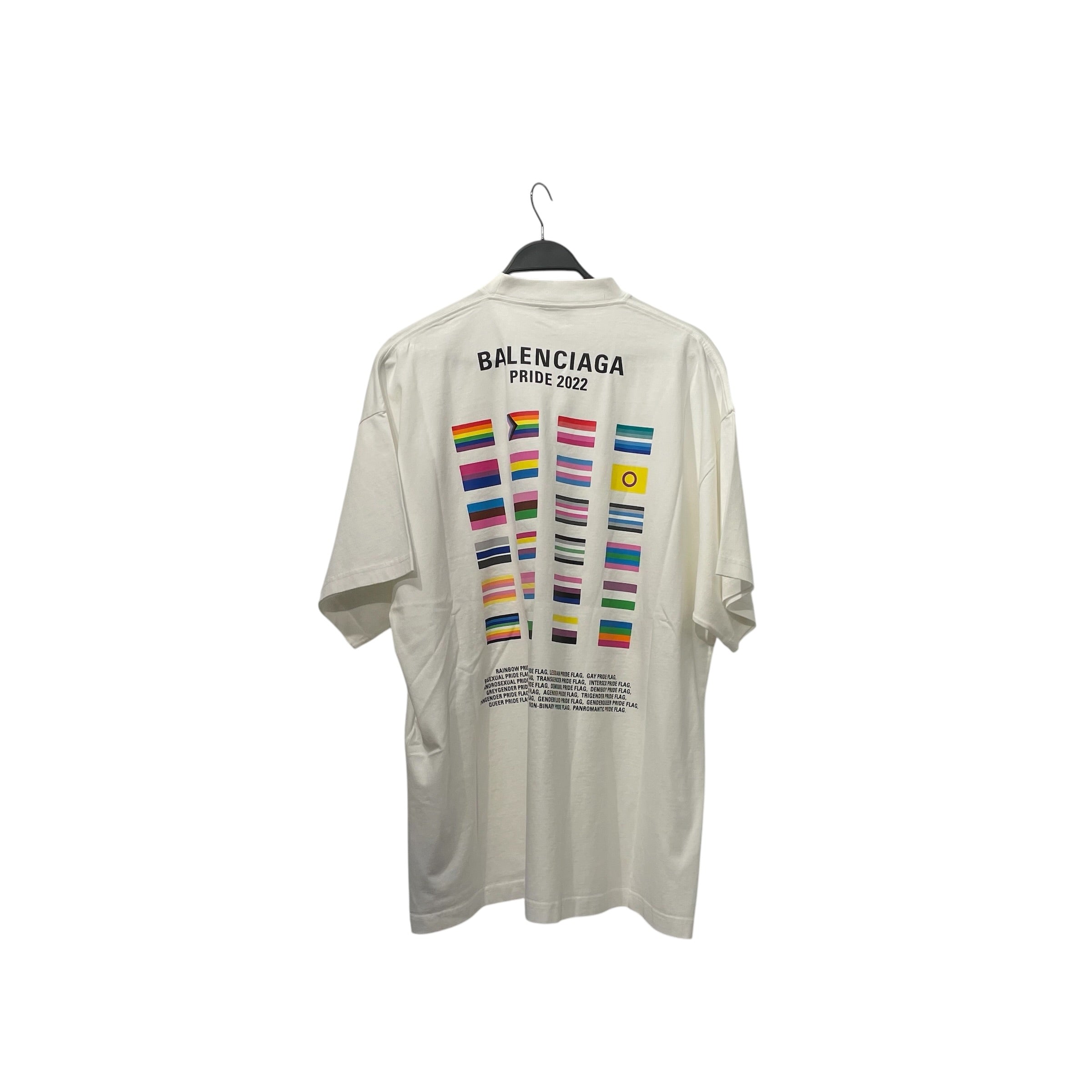 BALENCIAGA/T-Shirt/5/Cotton/WHT/boy girl view 2