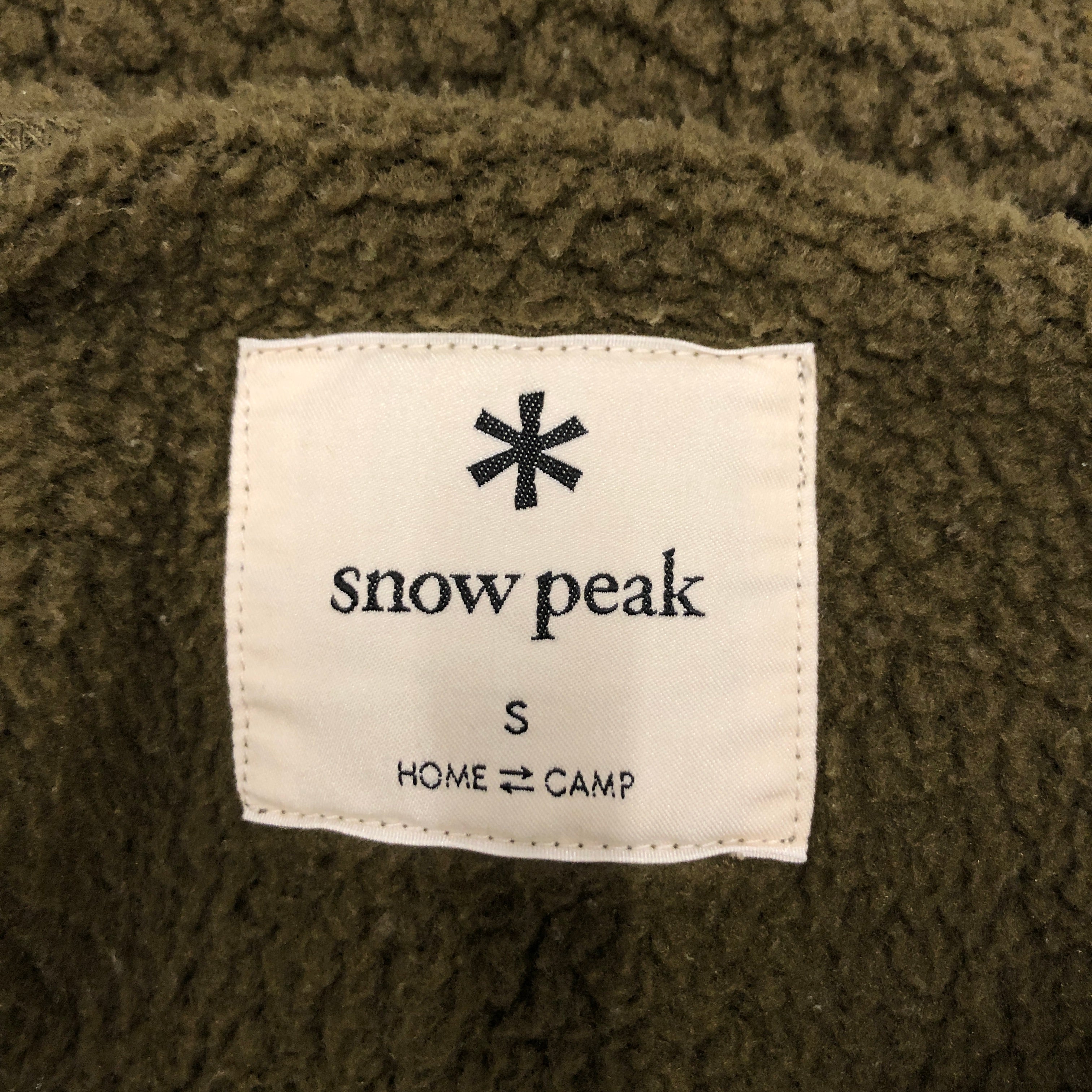 snow peak/Fleece Jkt/S/Polyester/GRN/THERMAL BOA FLEECE view 3