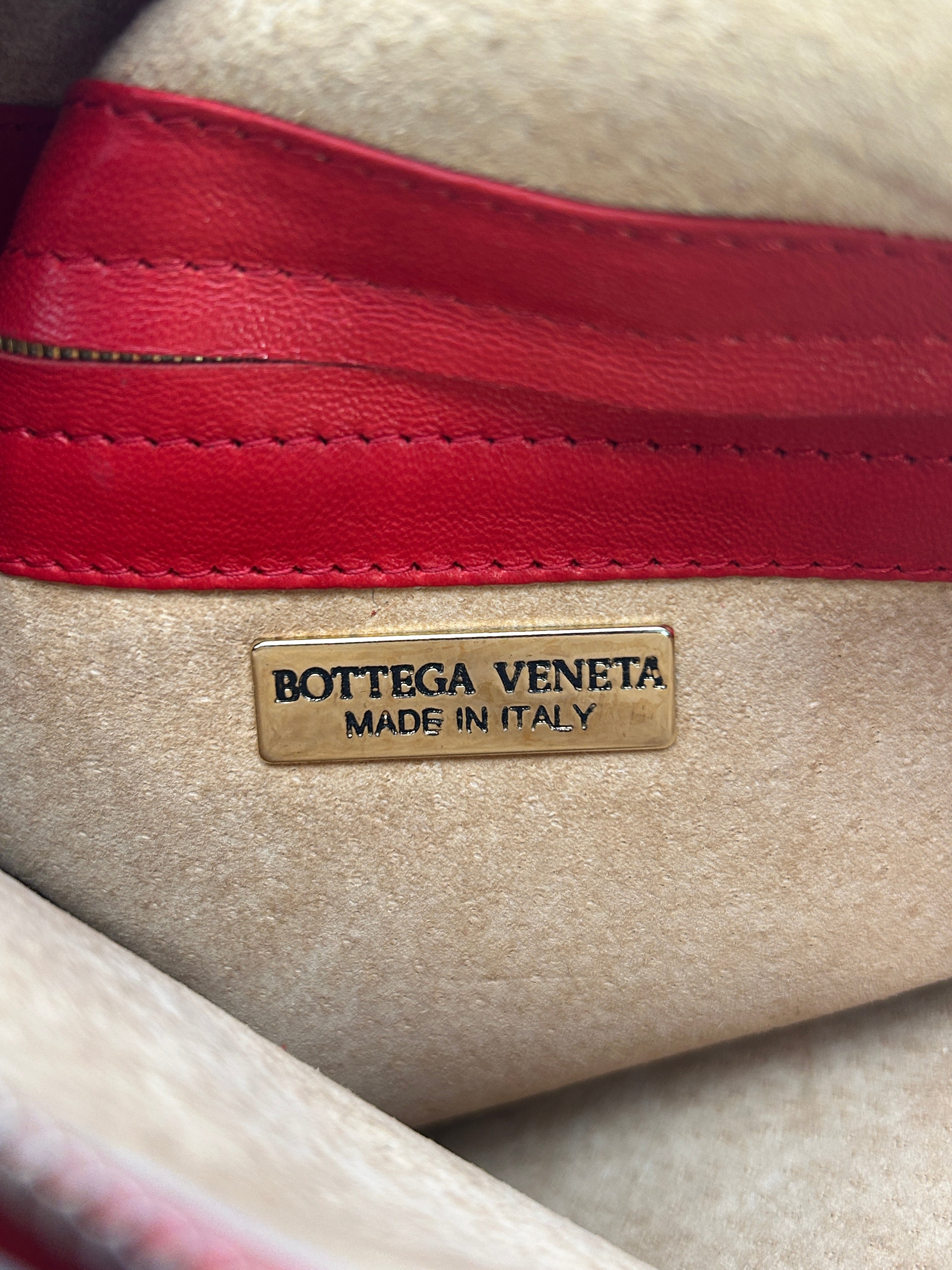 BOTTEGA VENETA/Bag/Leather/RED/WOVEN RED CROSSBODY view 7