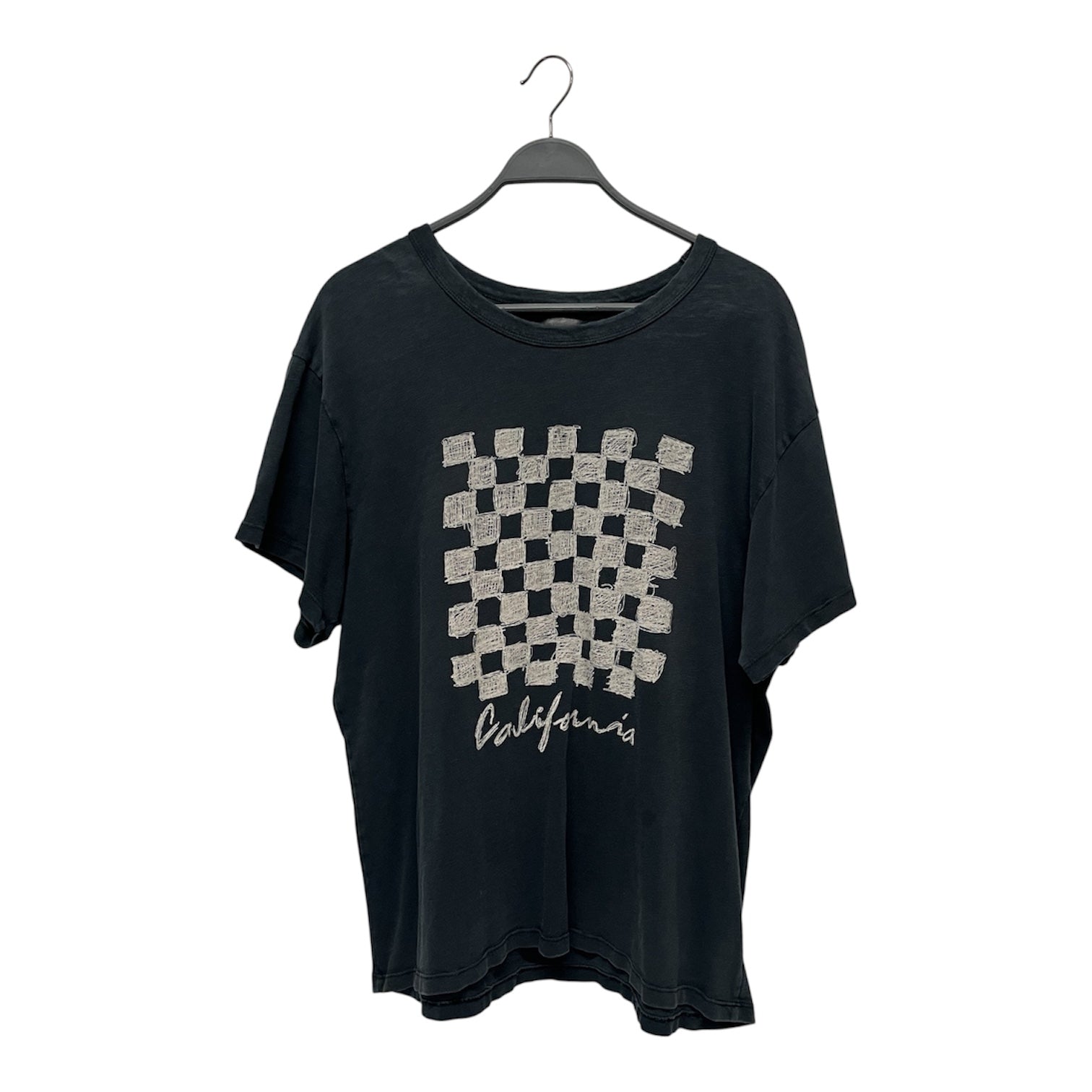 AMIRI/T-Shirt/L/Cotton/BLK/Graphic/CHECKERED CALI WASHED BLK view 1