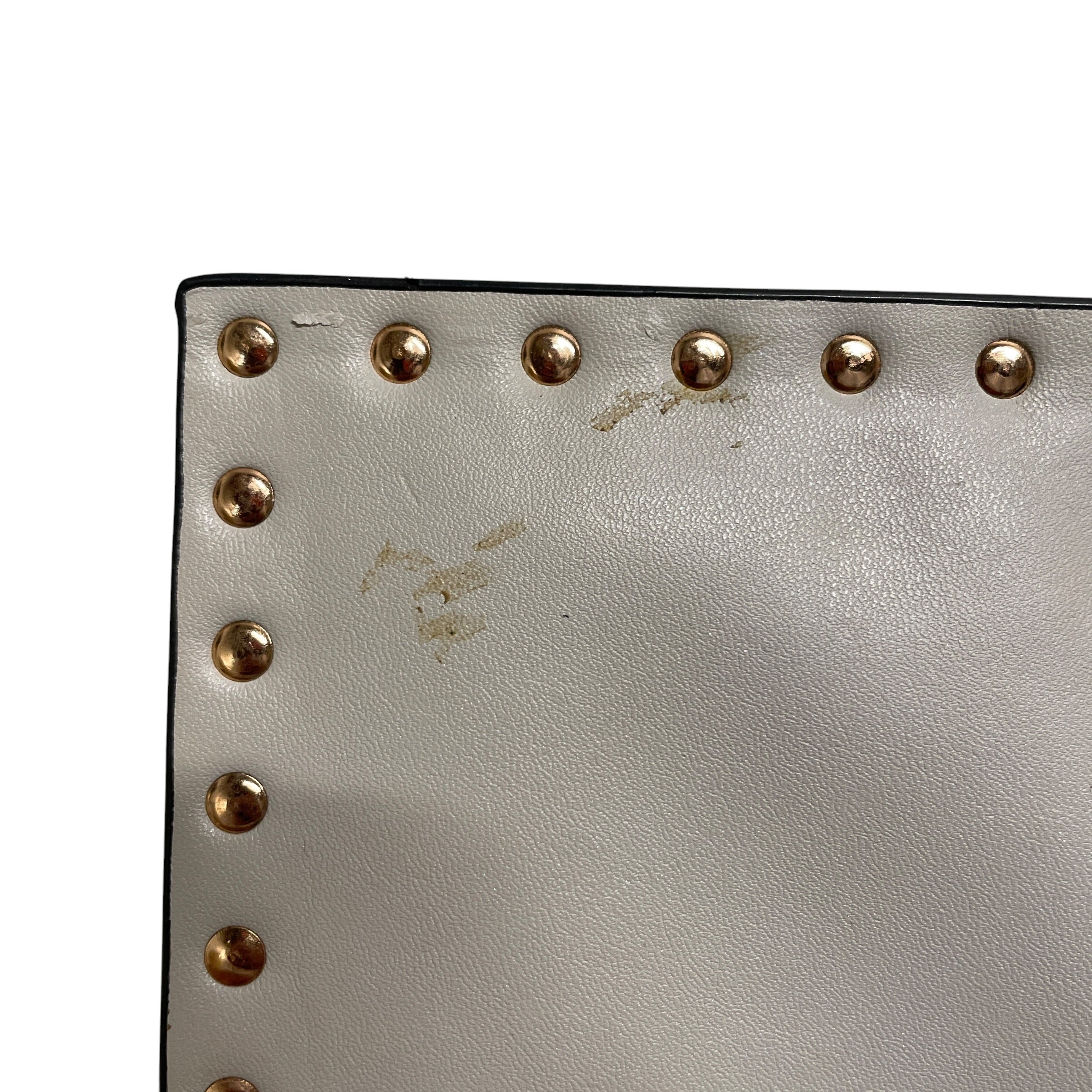 VALENTINO/Pouch/Leather/BLK/studded clutch view 7