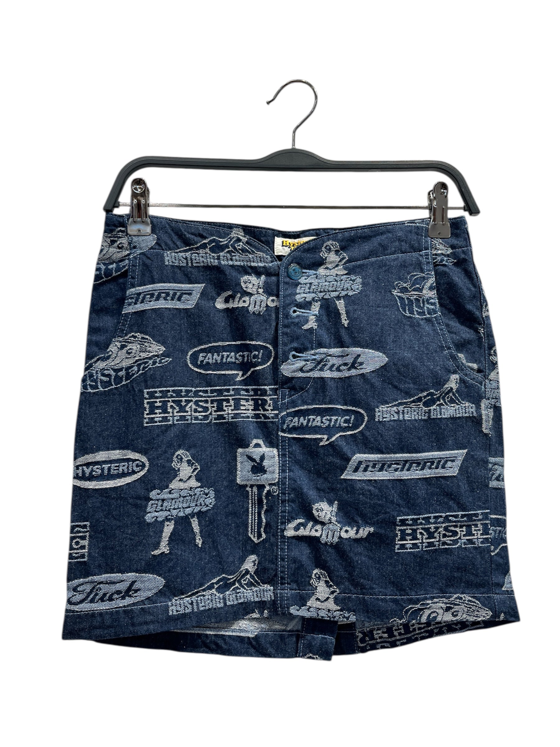 HYSTERIC GLAMOUR/Skirt/S/Cotton/IDG/Mini Length/90S PLAYBOY MINI SKIRT view 1