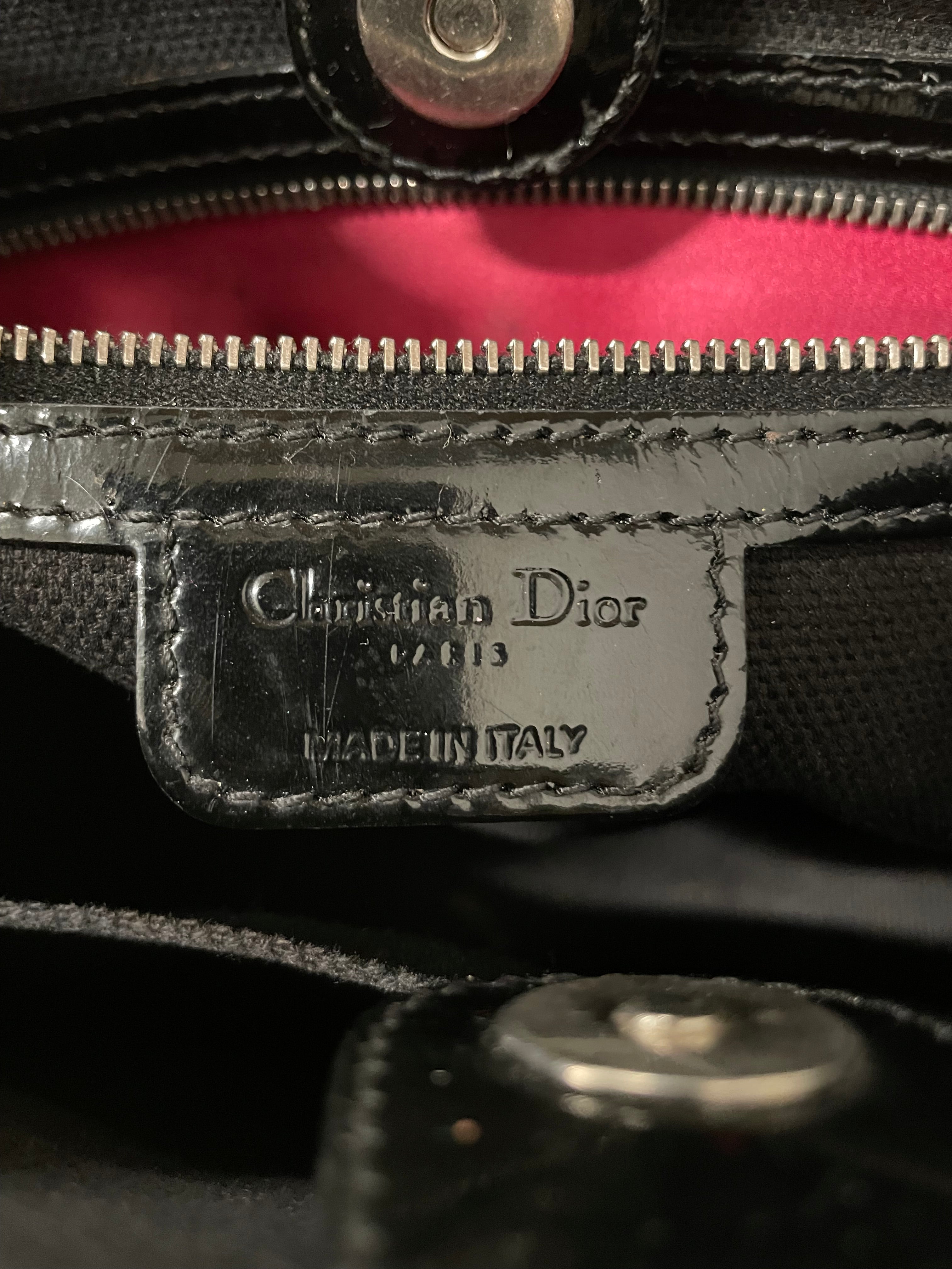 Christian Dior/Hand Bag/Monogram/Leather/BLK/03-BO-1008 view 4