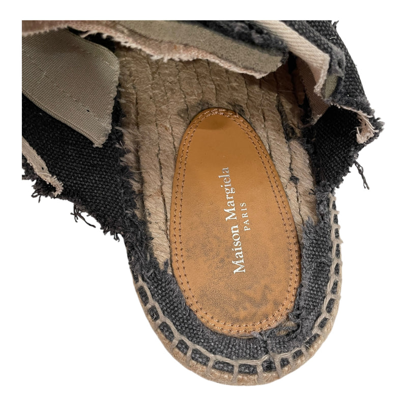 Maison Margiela/Espadrilles/EU 43/Cotton/GRY/U-Tip/REPLICA ESPADRILLES