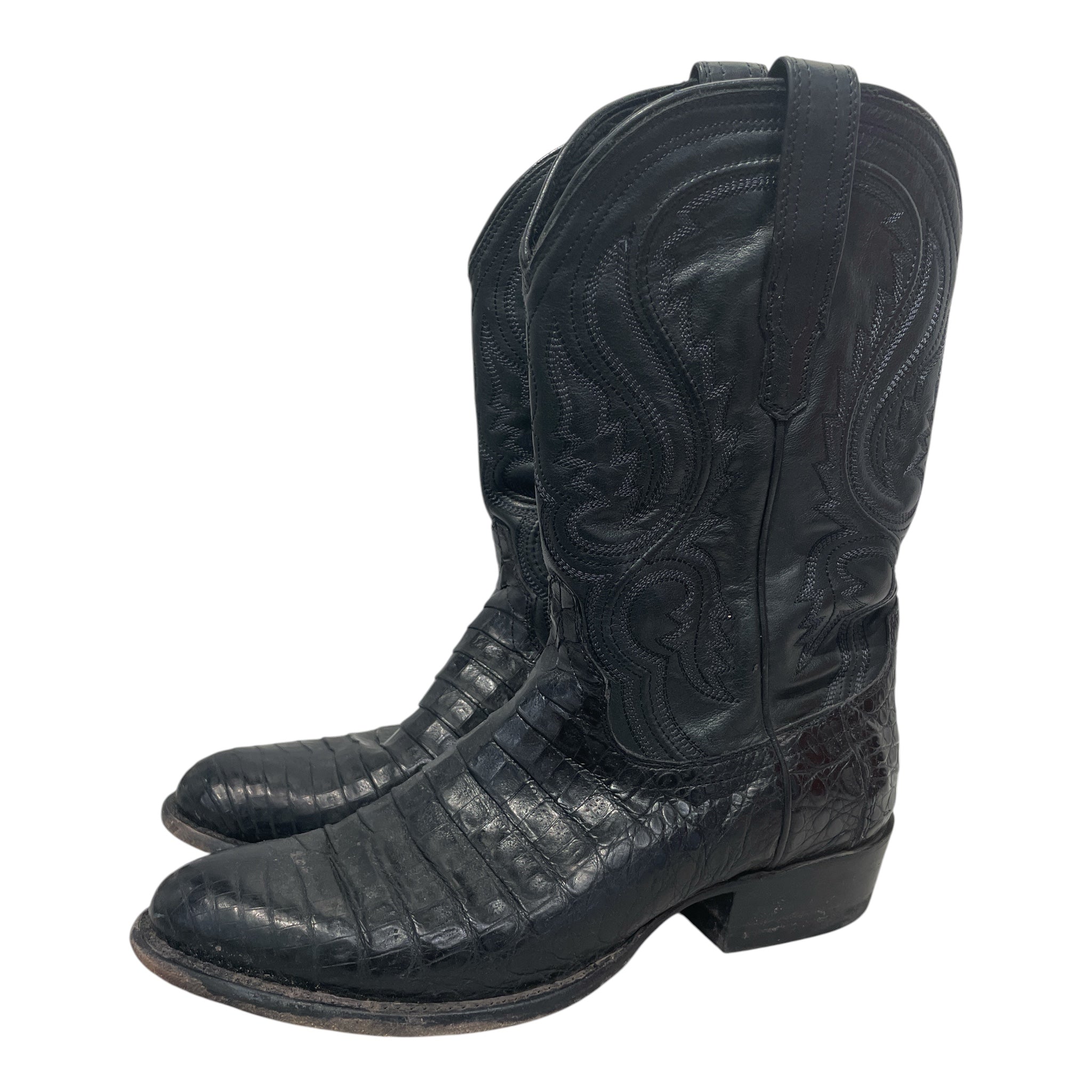 TECOVAS/Cowboy Boots/US 10/Leather/BLK/CAIMAN view 2