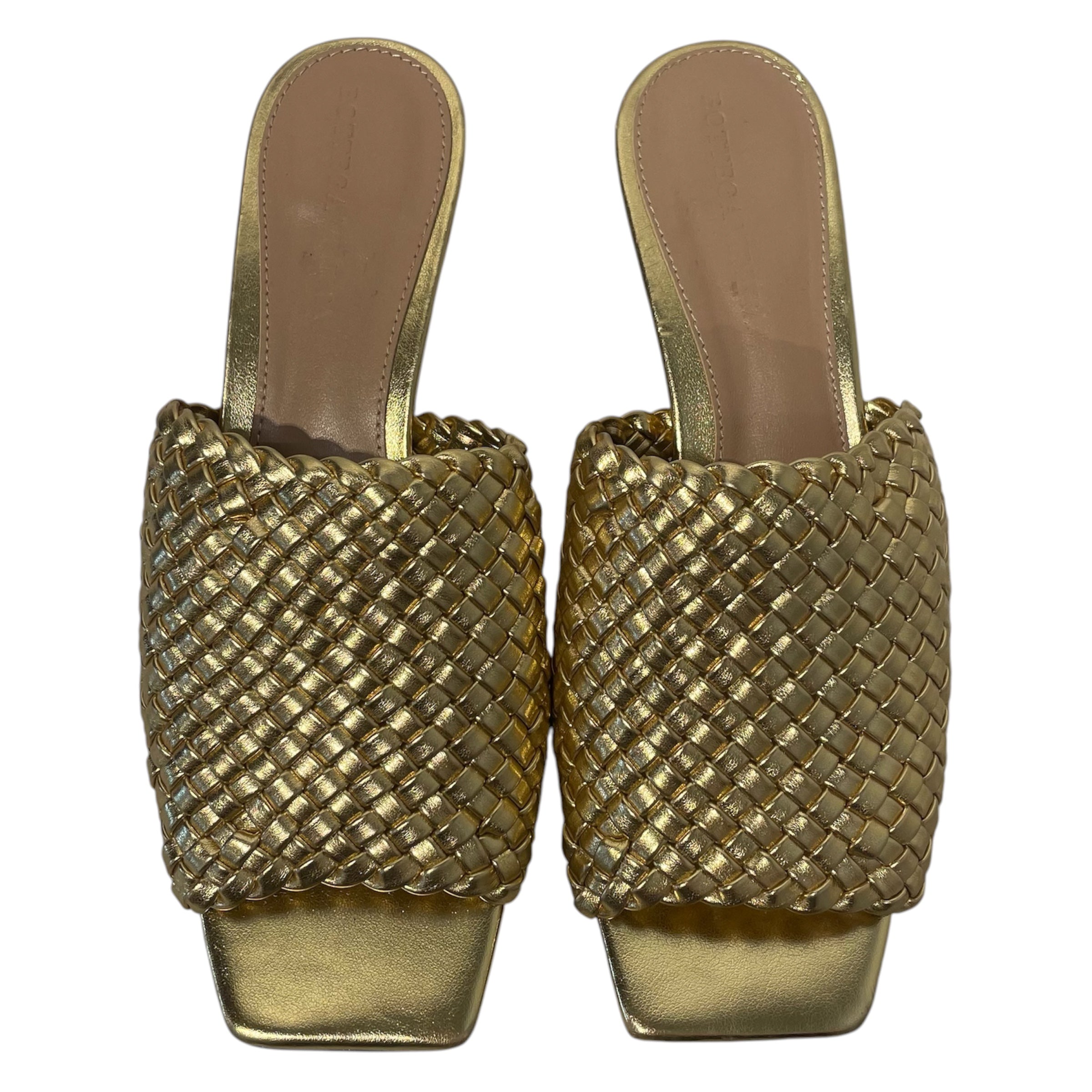 BOTTEGA VENETA/Heels/EU 38/Nylon/GLD/BOTTEGA GOLD KNOT HEEL view 3