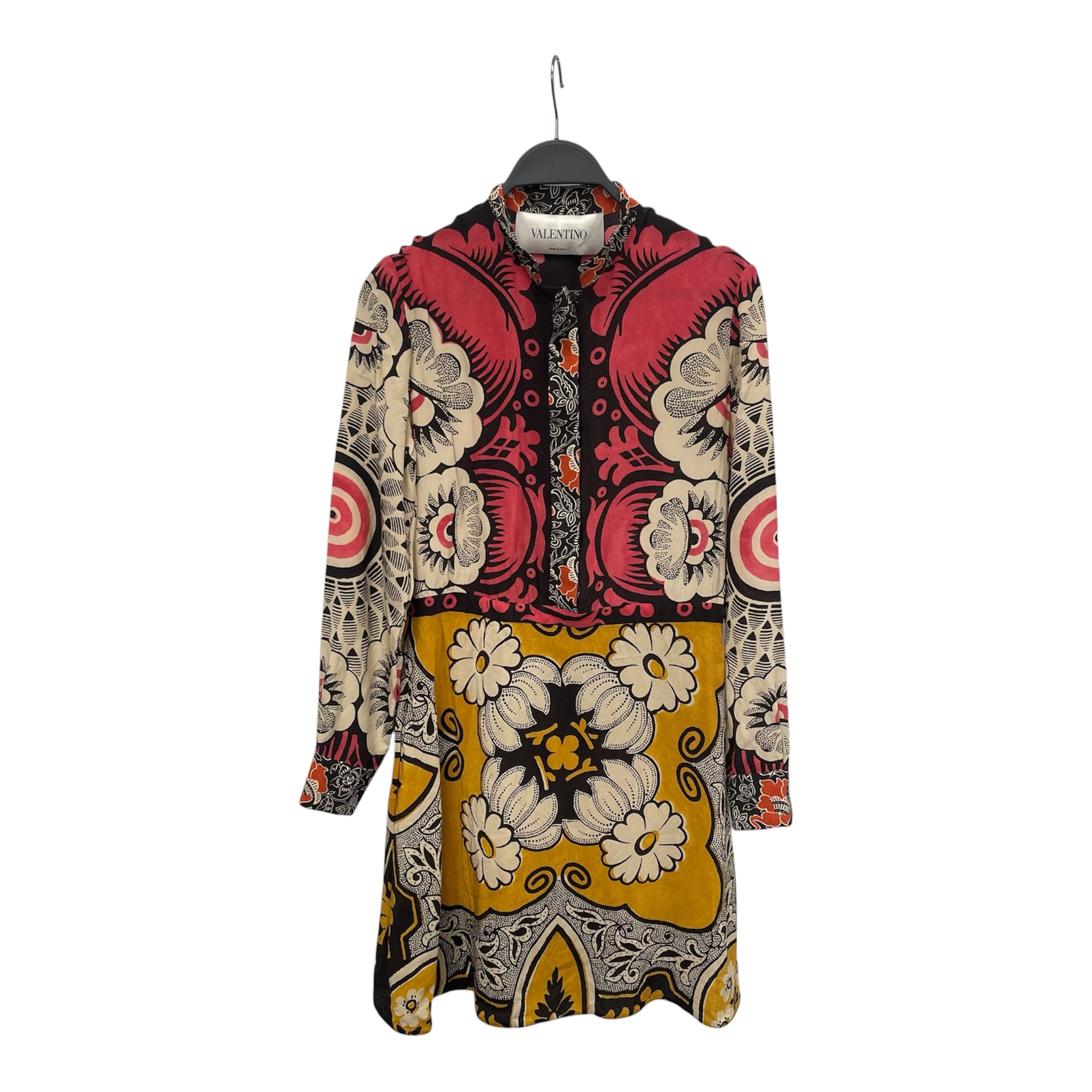VALENTINO/LS Dress/S/All Over Print/Nylon/BLK/ view 1