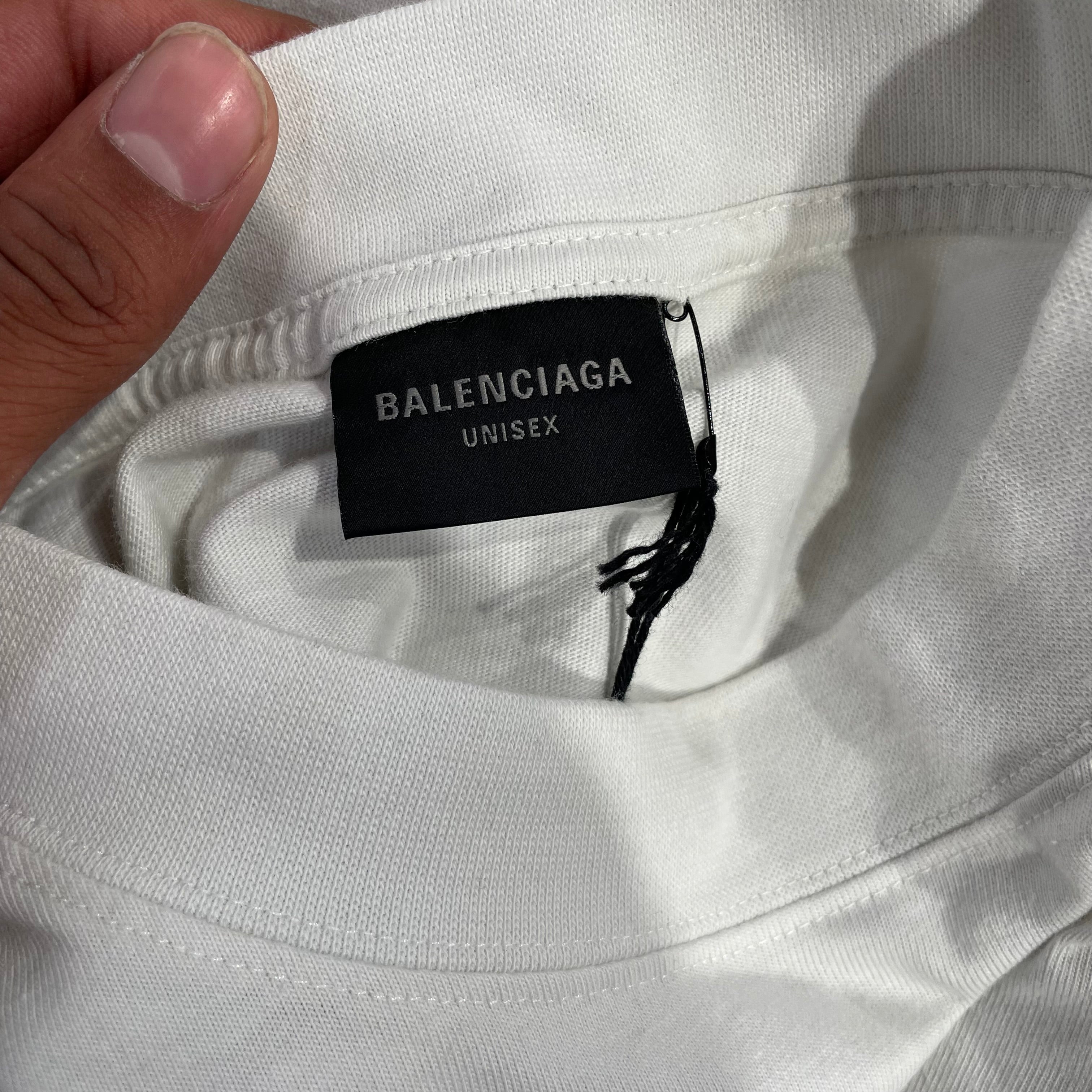 BALENCIAGA/T-Shirt/4/Cotton/CRM/2022 NYSE view 3