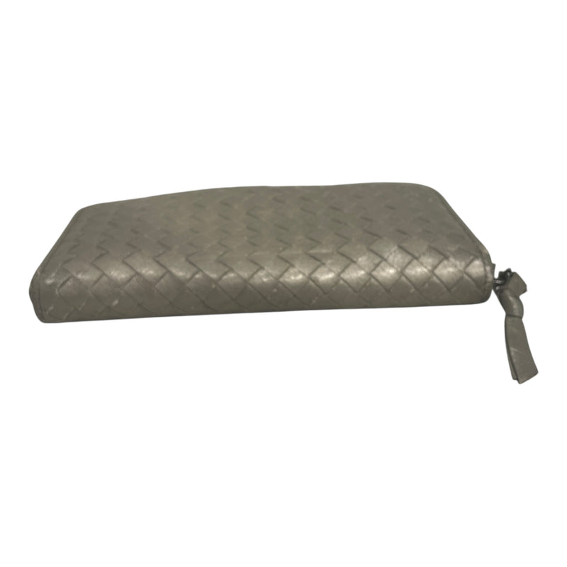 BOTTEGA VENETA/Wallet/Leather/GRY/INTRECCIATO