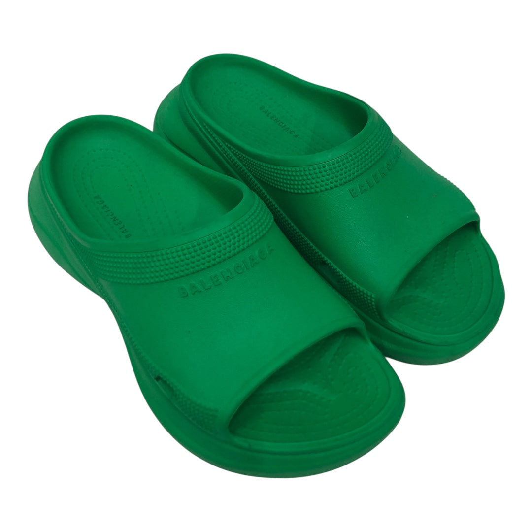 BALENCIAGA/Sandals/EU 42/GRN/Pool Slide Crocs view 1