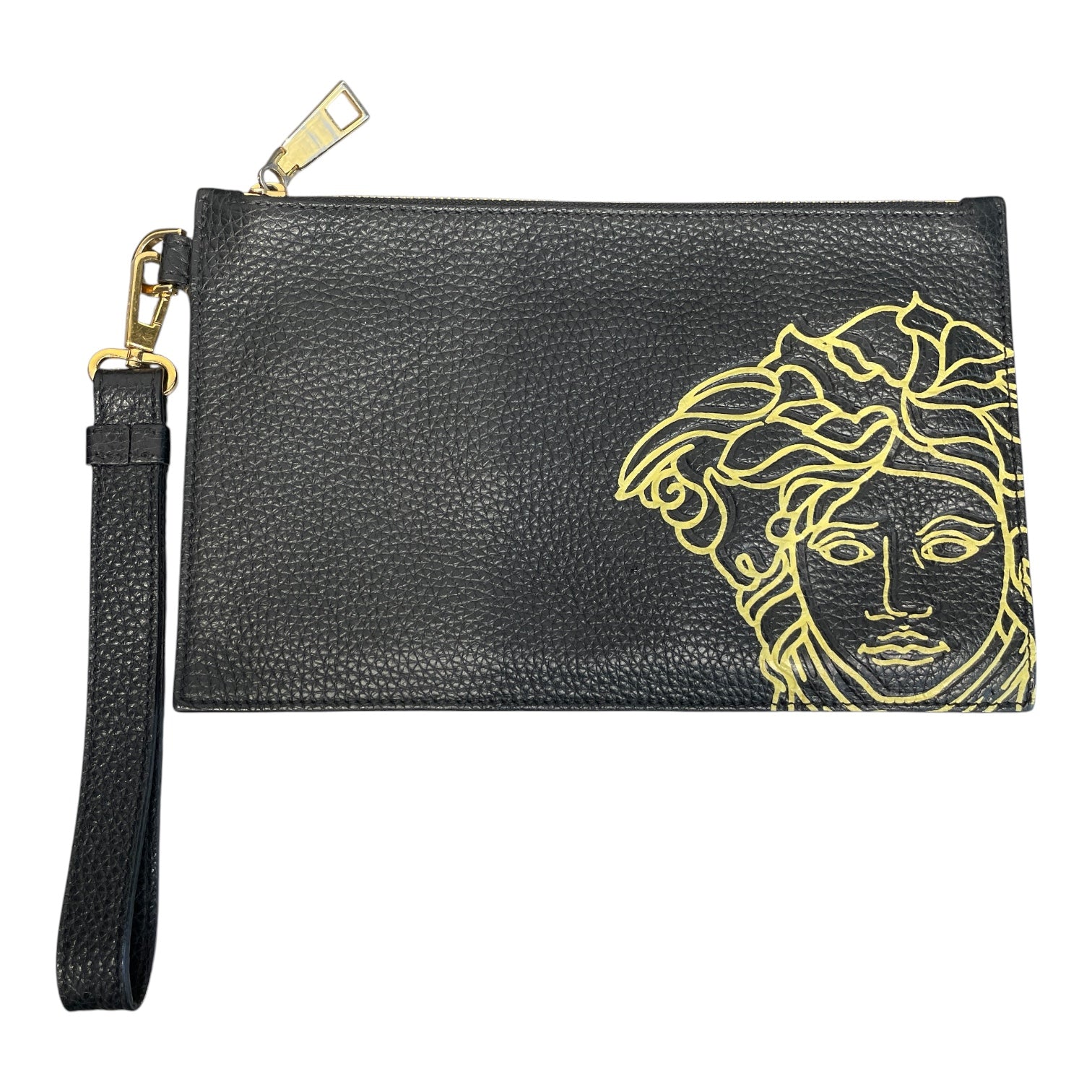 VERSACE/Pouch/Leather/BLK/VERSACE POUCH view 1