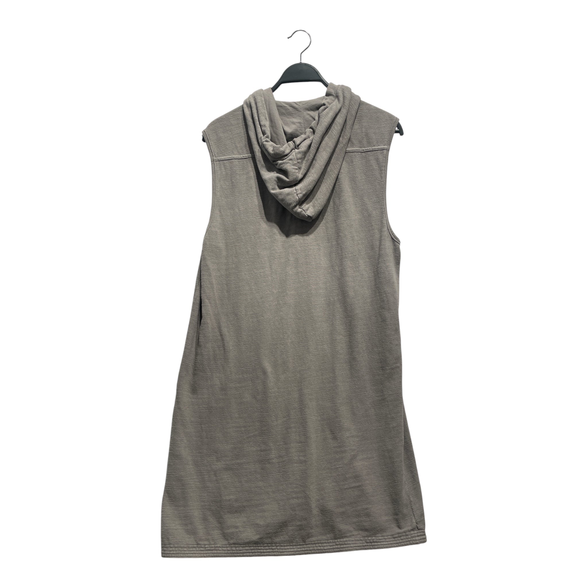 RICK OWENS DRKSHDW/Zip Up Hoodie/M/Cotton/GRY/Oversized Sleeveless Zip Up view 2