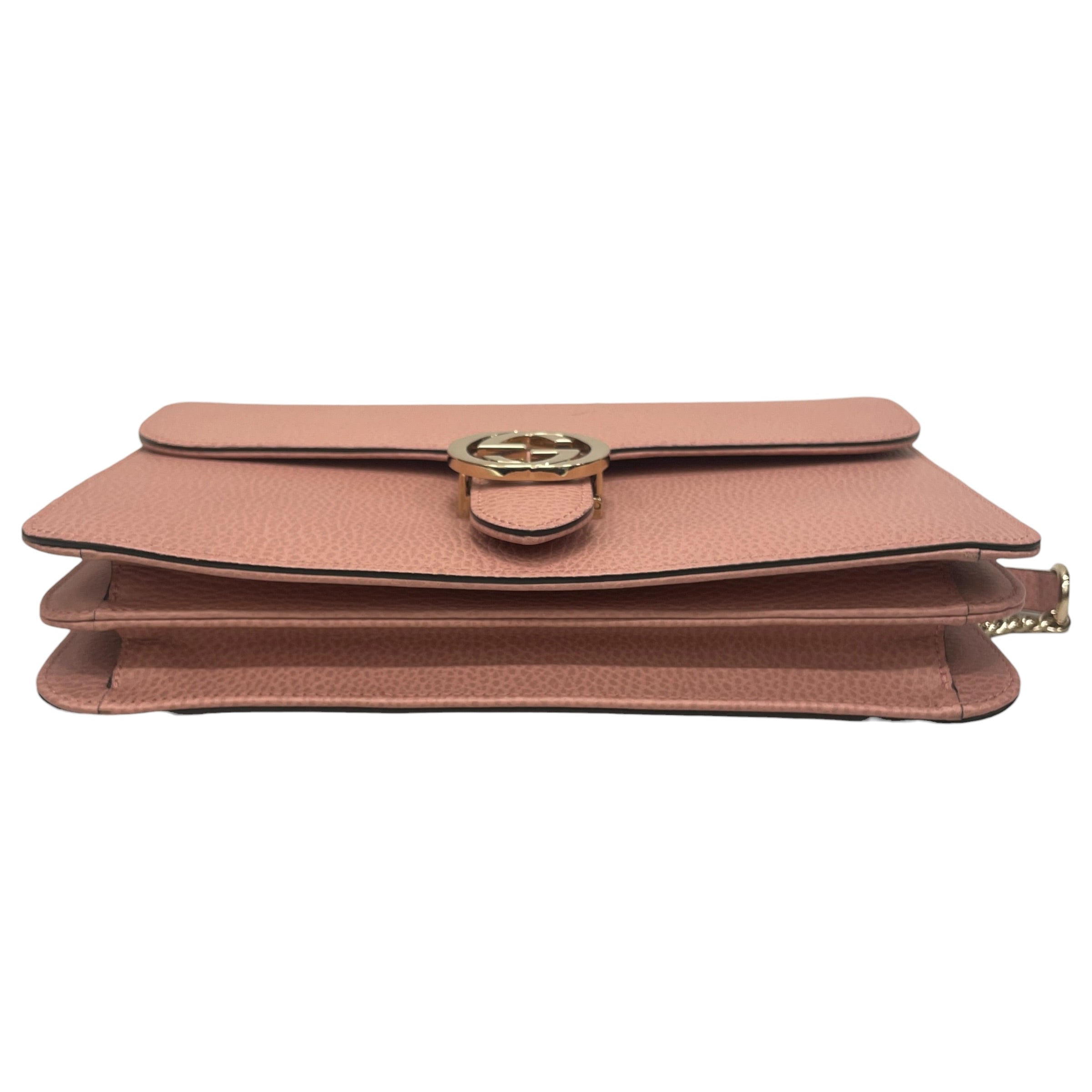GUCCI/Cross Body Bag/Leather/PNK/INTERLOCKING GG MEDIUM view 3