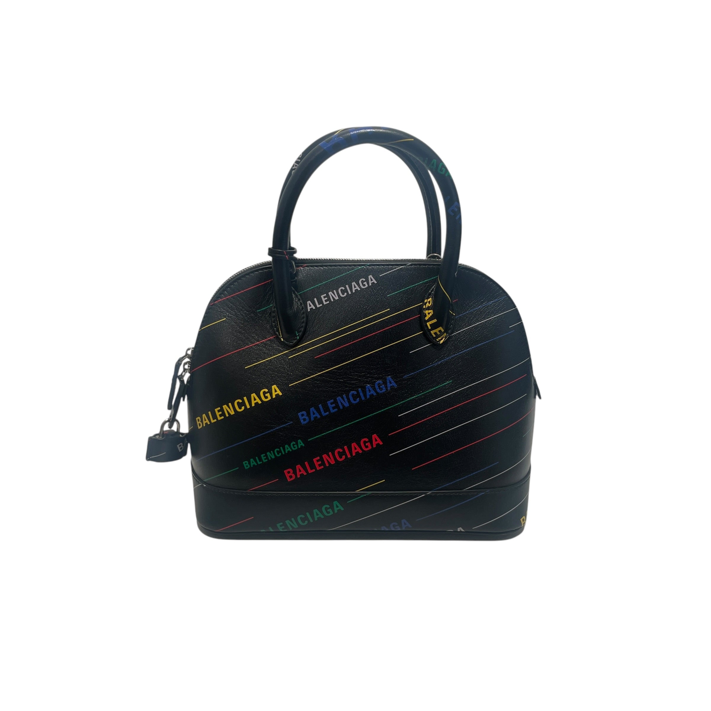 BALENCIAGA Tote bag/Plain/Leather/BLK// view 2