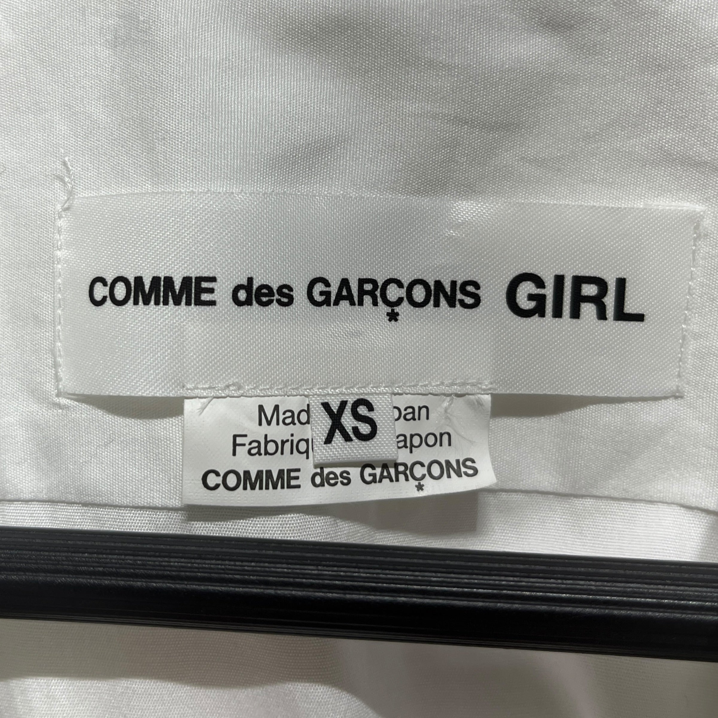 COMME des GARCONS GIRL/LS Dress/XS/Cotton/WHT/bow peter pancollar view 3