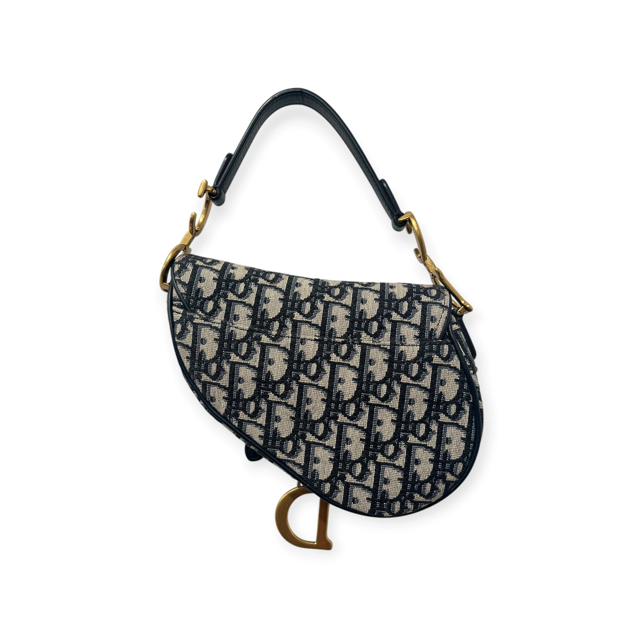 Christian Dior/Bag/Monogram/Cotton/NVY/MINI SADDLE BAG OBLIQUE view 5