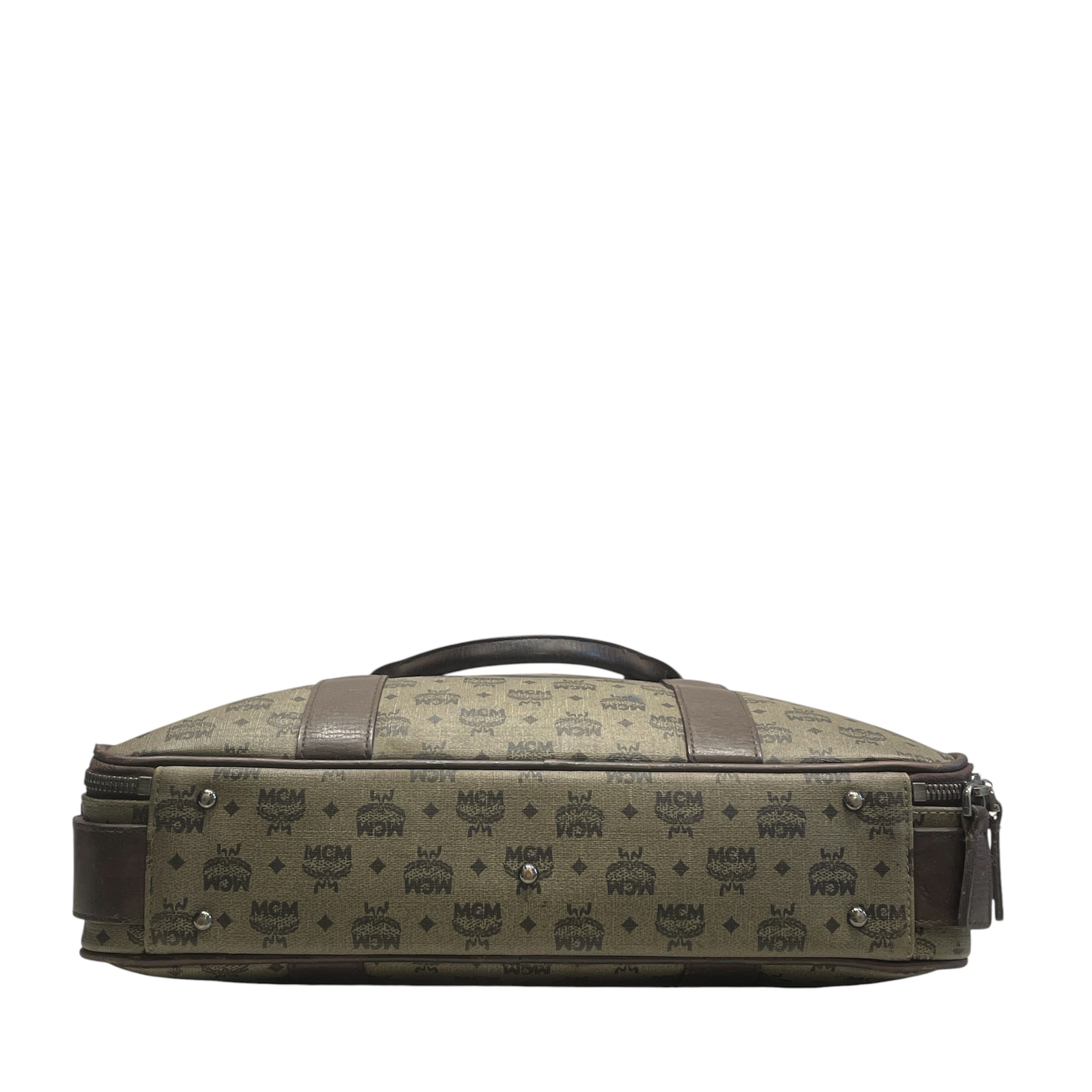 MCM/Bag/Monogram/Leather/BRW/brwn long strap view 3