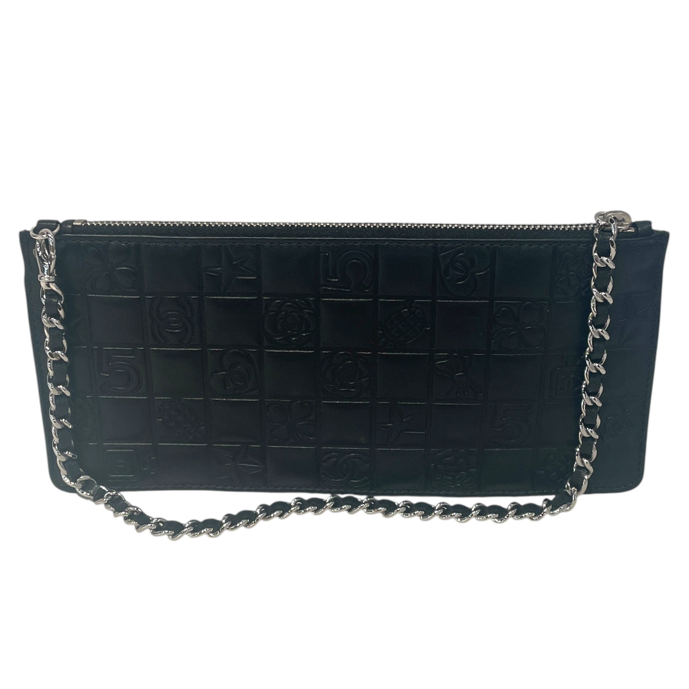 CHANEL/Hand Bag/All Over Print/Leather/BLK/Precious Symbols view 2