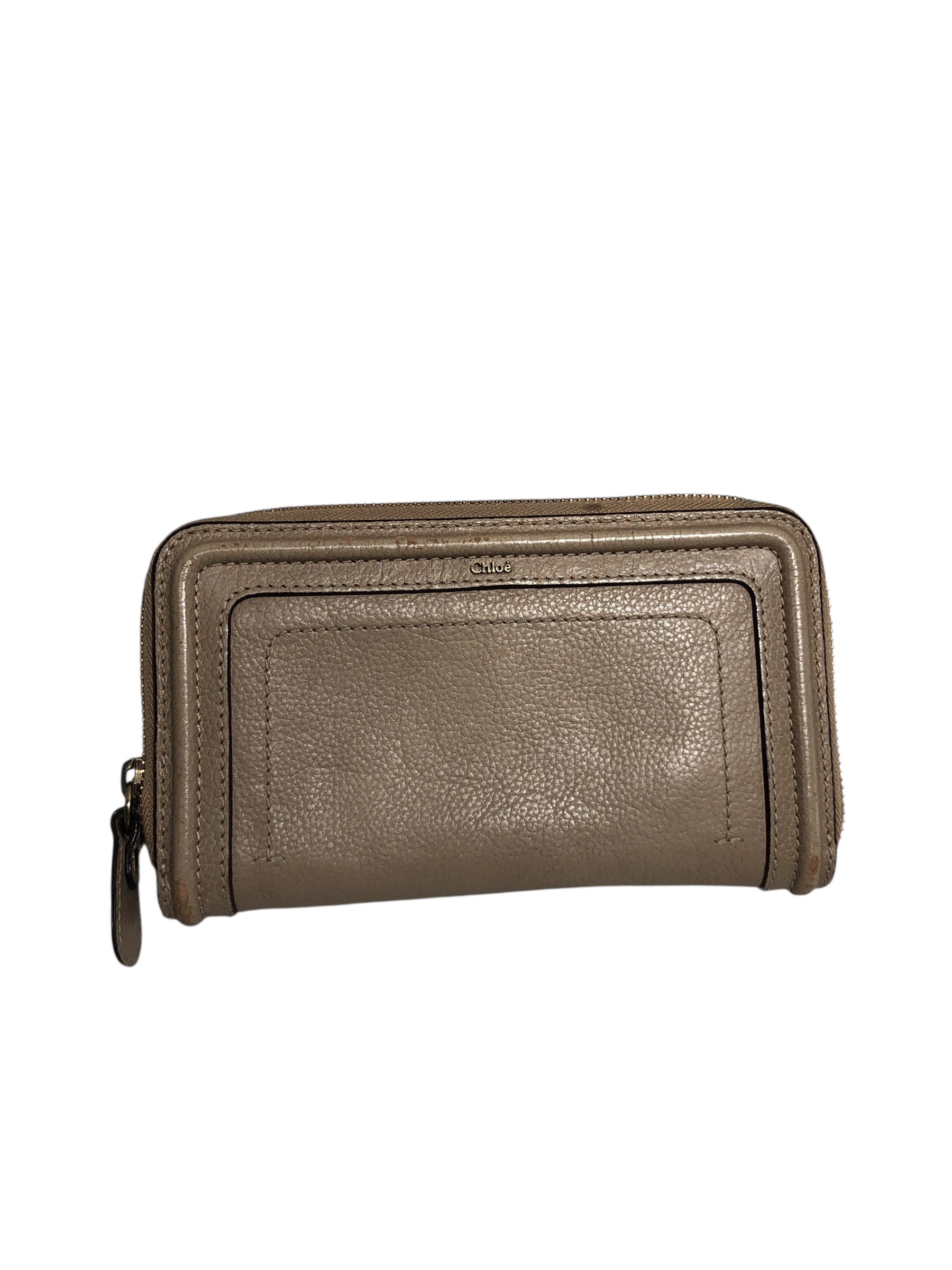 Chloe/Bifold Wallet/Leather/BEG/L's/ view 1