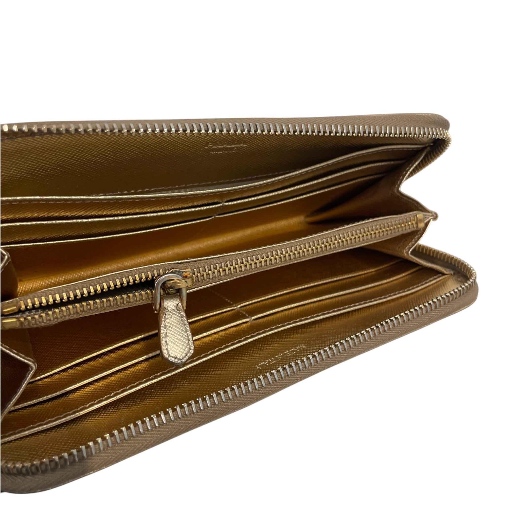 PRADA/Long Wallet/Leather/GLD/L's/TCGVQ3W view 3