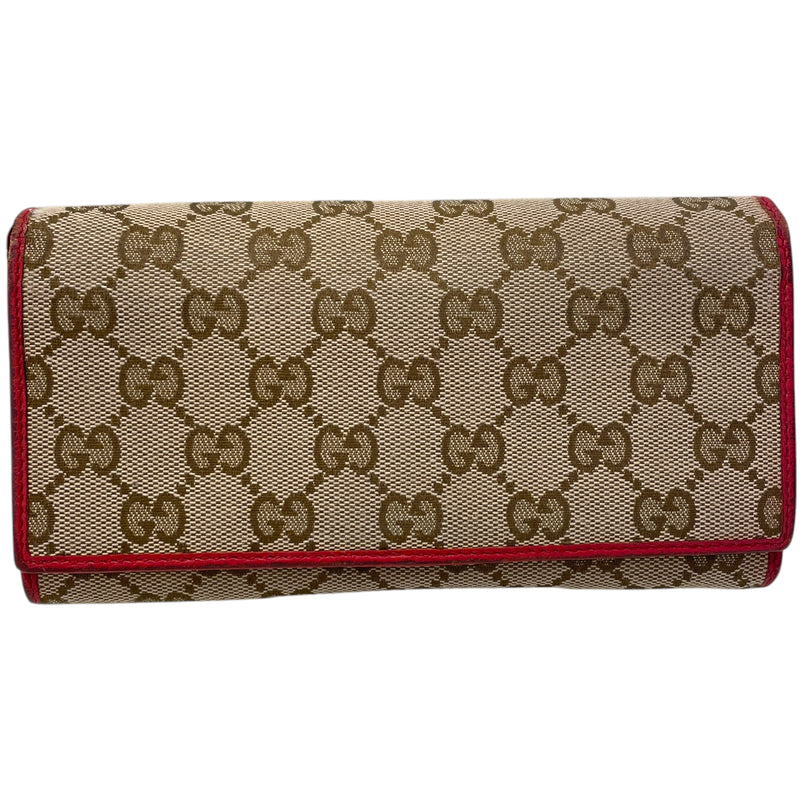GUCCI/Wallet/Monogram/BRW/346058 0416 RED LEATHER