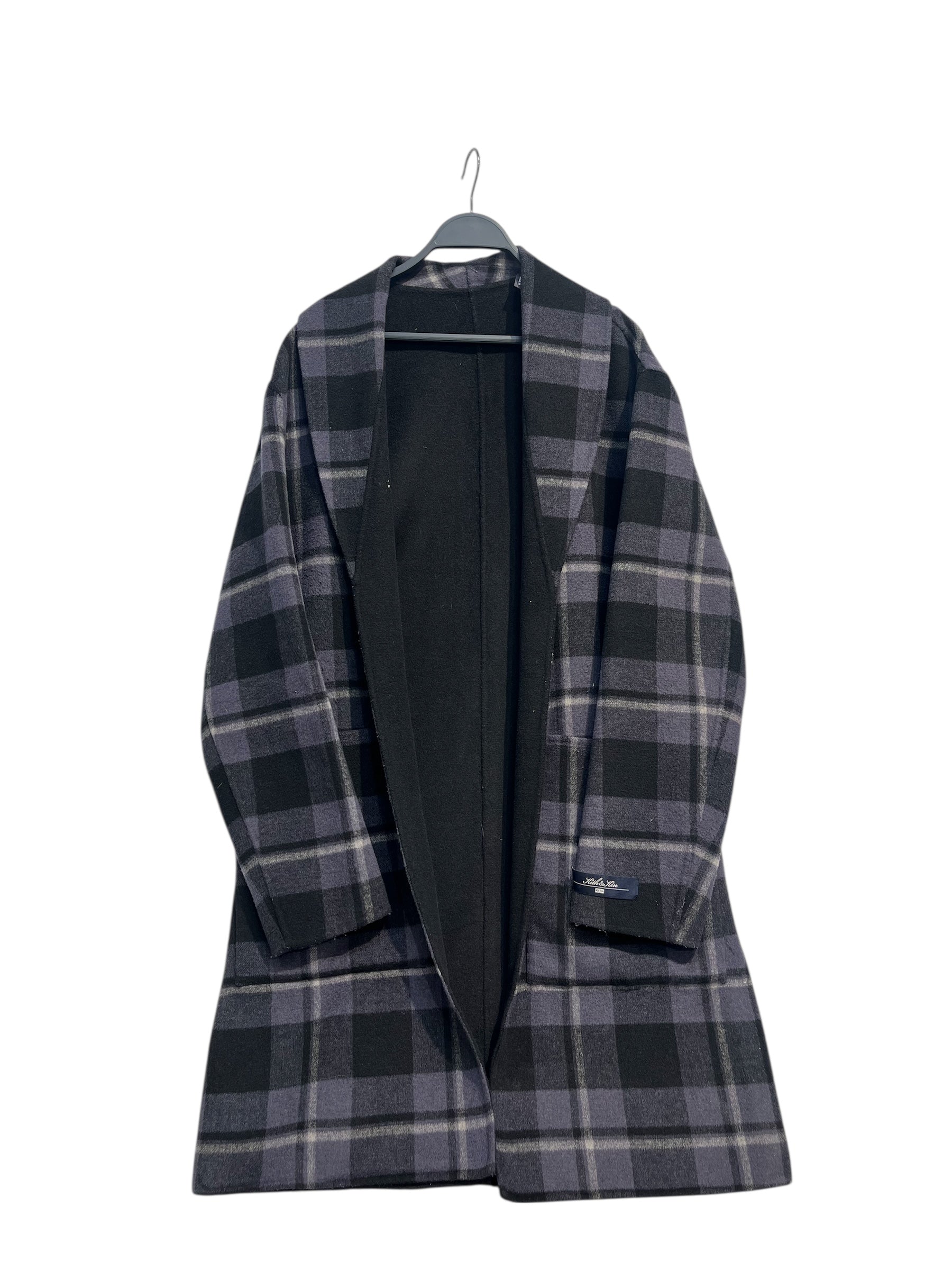 KITH/Jacket/Wool/IDG/Plaid/plaid kimono peacoat view 1