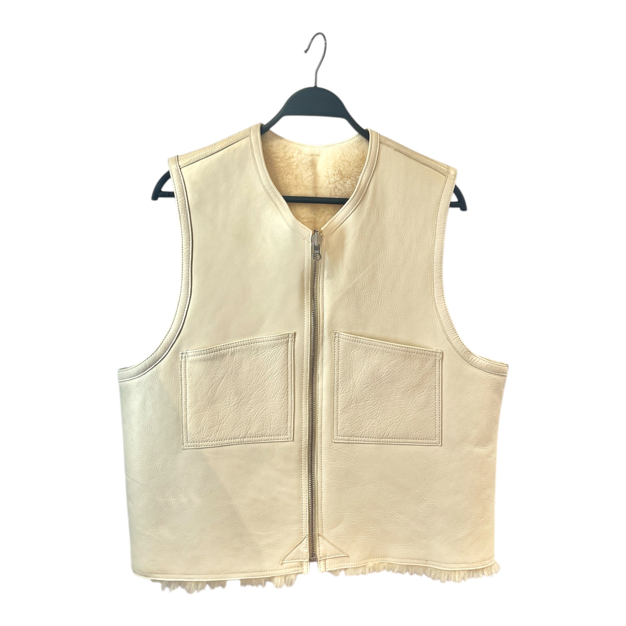 OUR LEGACY/Vest/Leather/CRM/REVERSIBLE SHEARLING view 1
