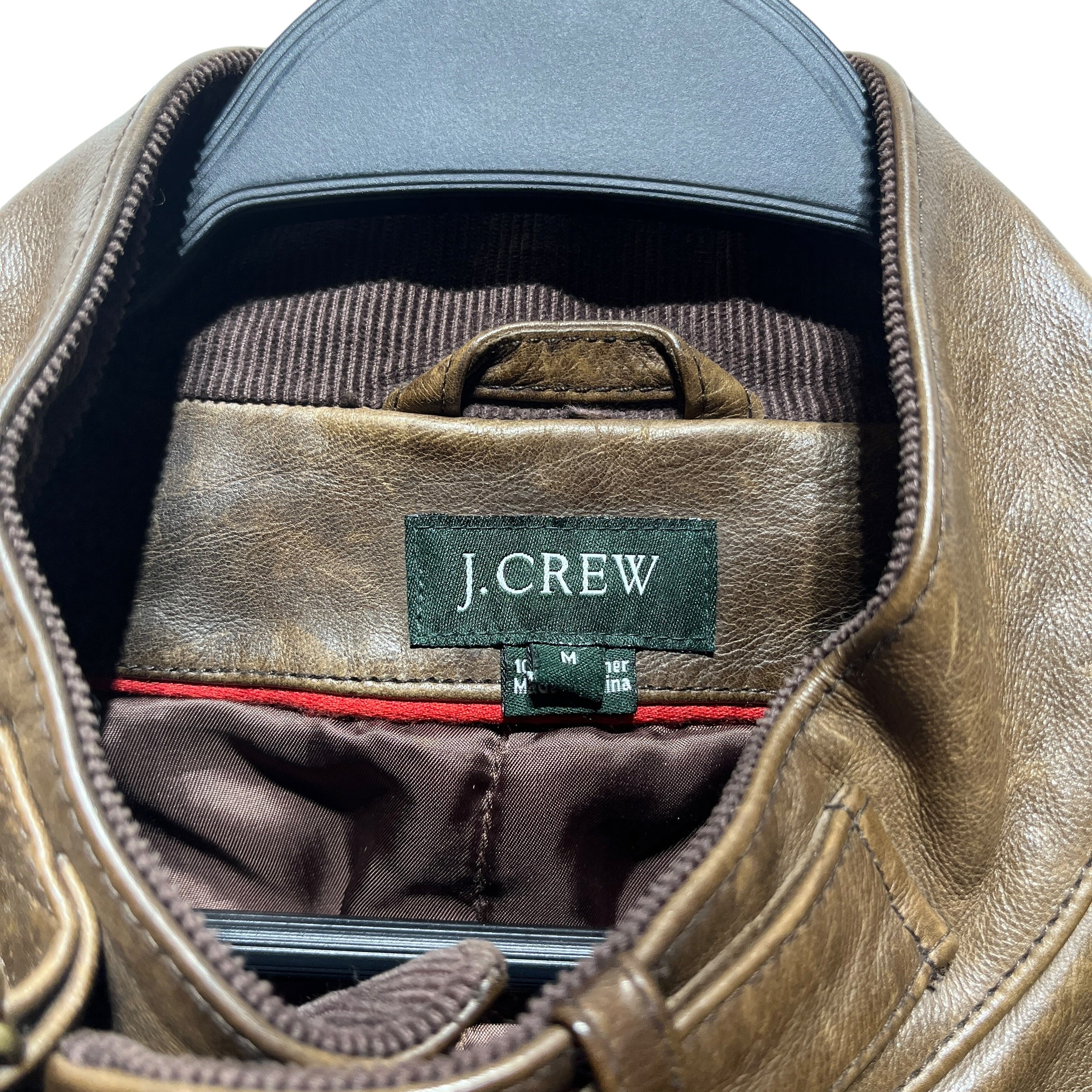 J.CREW/Leather Jkt/M/Leather/BRW/90s cafe racer view 5