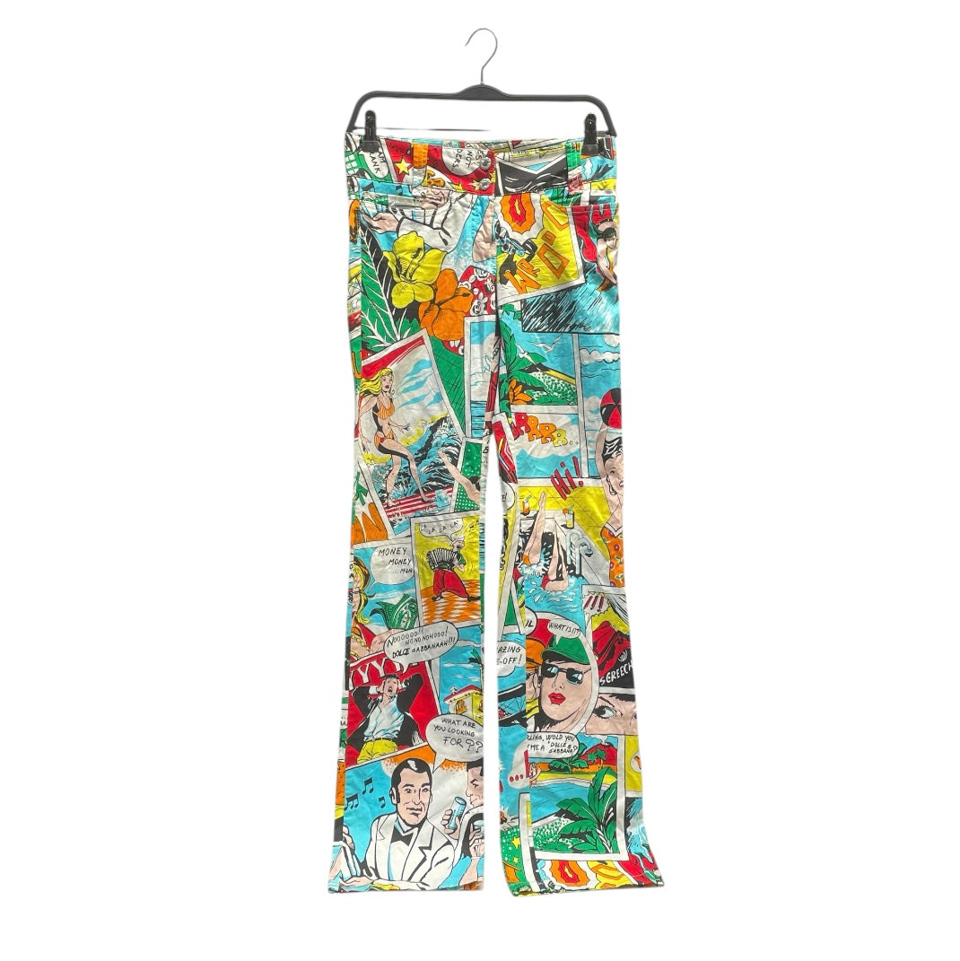 DOLCE&GABBANA/Straight Pants/38/All Over Print/Cotton/MLT/COMIC BOOK view 1