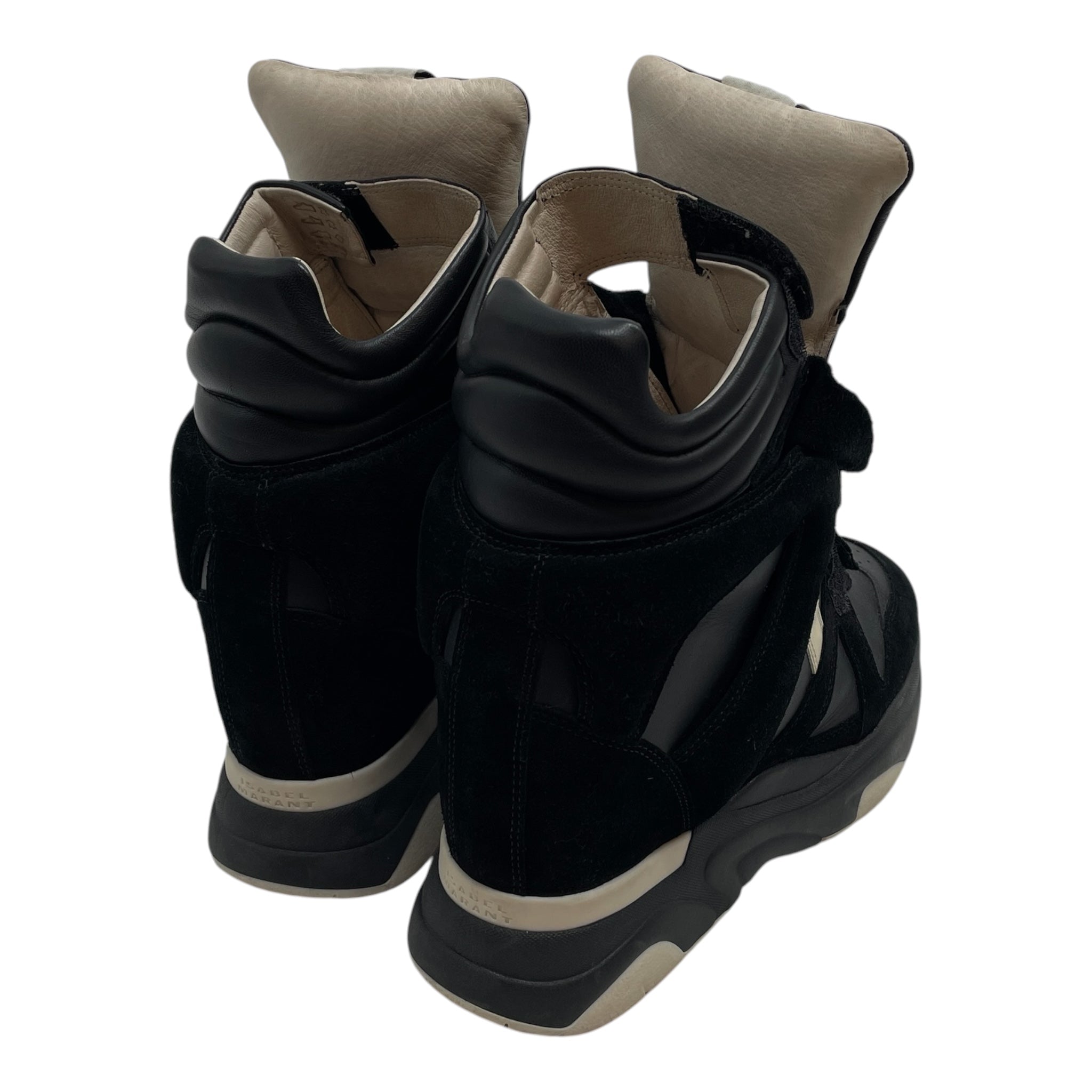 ISABEL MARANT/Hi-Sneakers/EU 41/Border/Suede/BLK/Wedge Heel/BEKKET WEDGE HEEL view 2