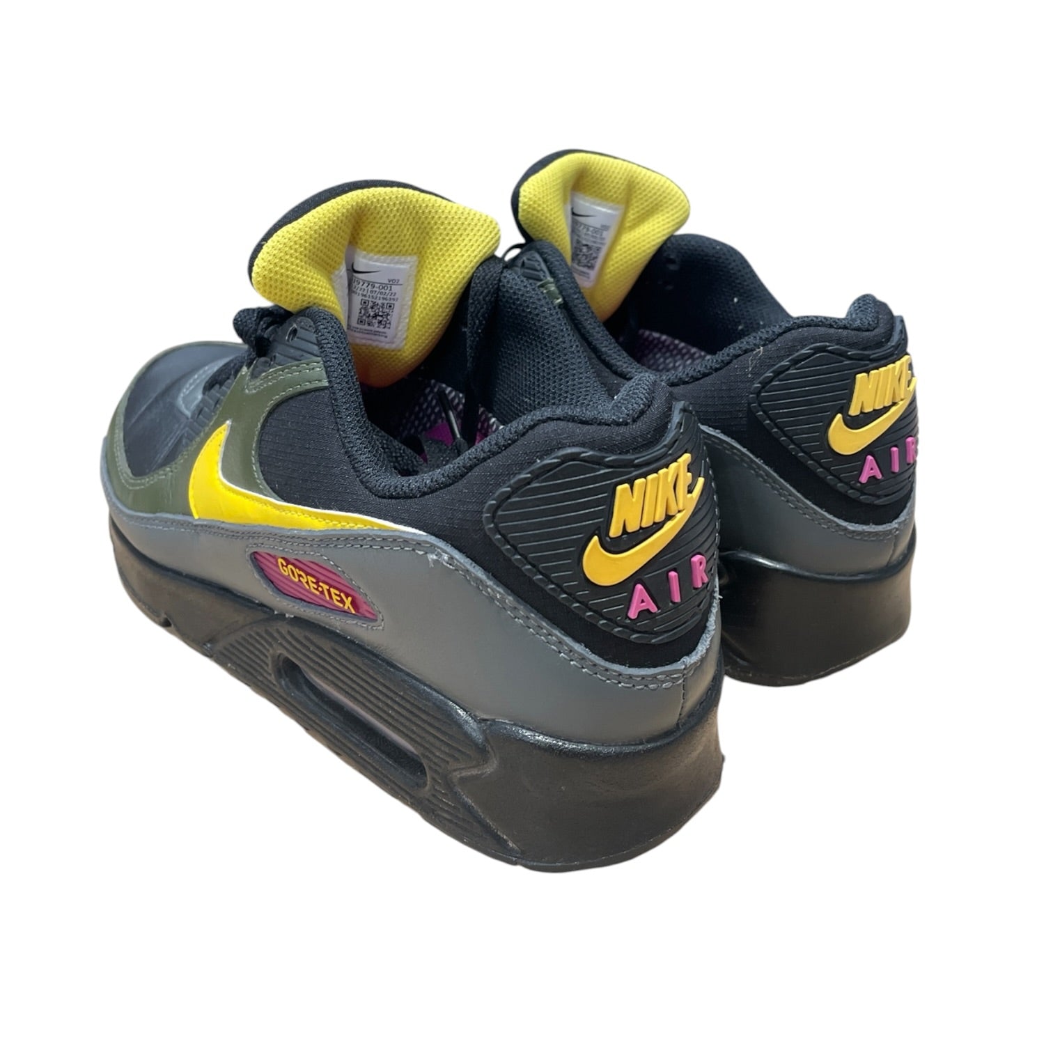 NIKE/AIR MAX 90 GTX/Low-Sneakers/US 9/Leather/BLK/DJ9779-001 view 2