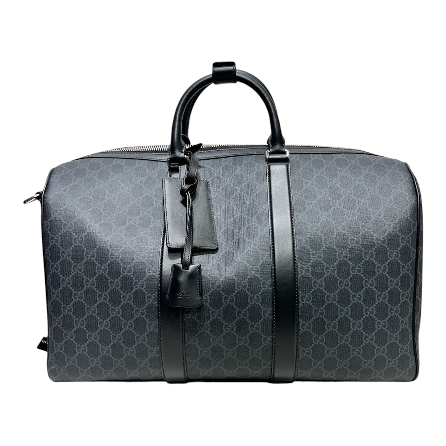 GUCCI/Luggage/Monogram/BLK/GUCCI SUPREME DUFFLE BLK/GRY view 1