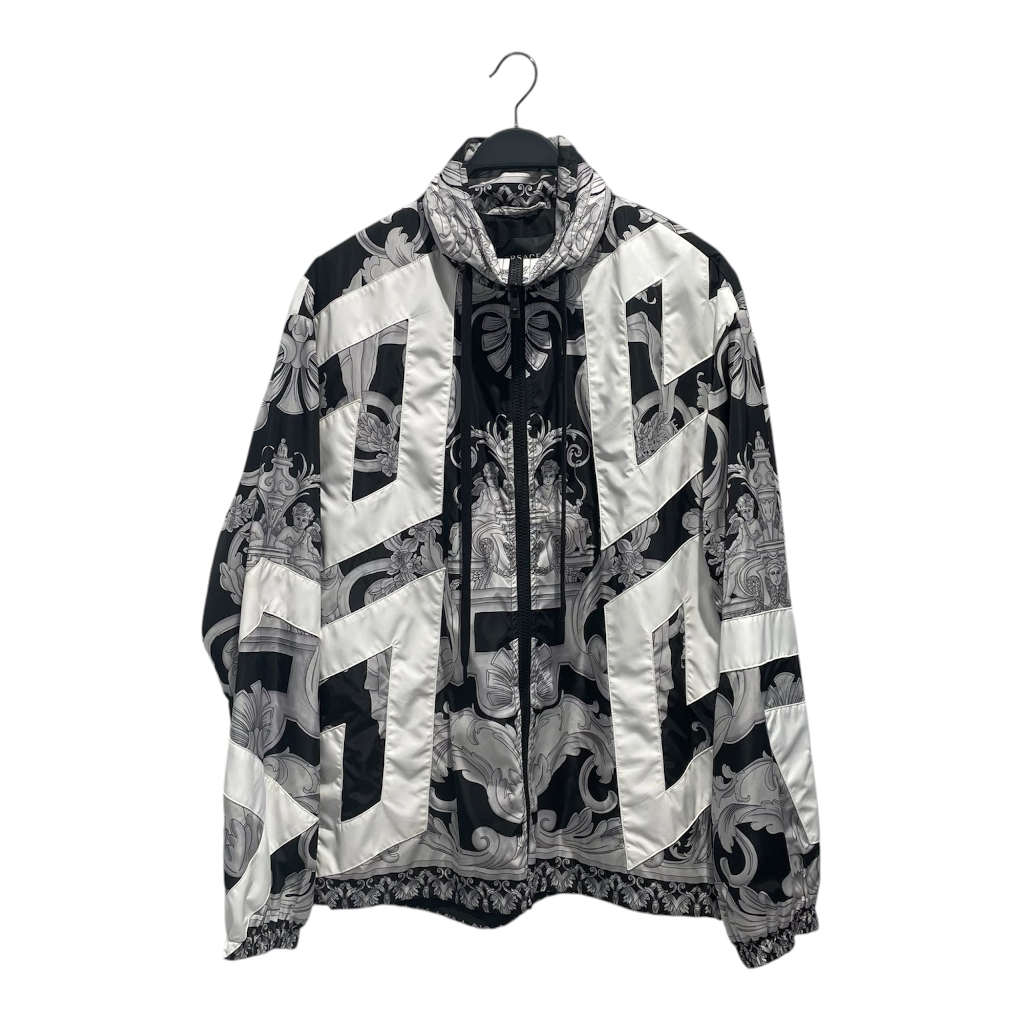 VERSACE/Windbreaker/48/Nylon/BLK/All Over Print/Giacca Outwear Uomo view 1