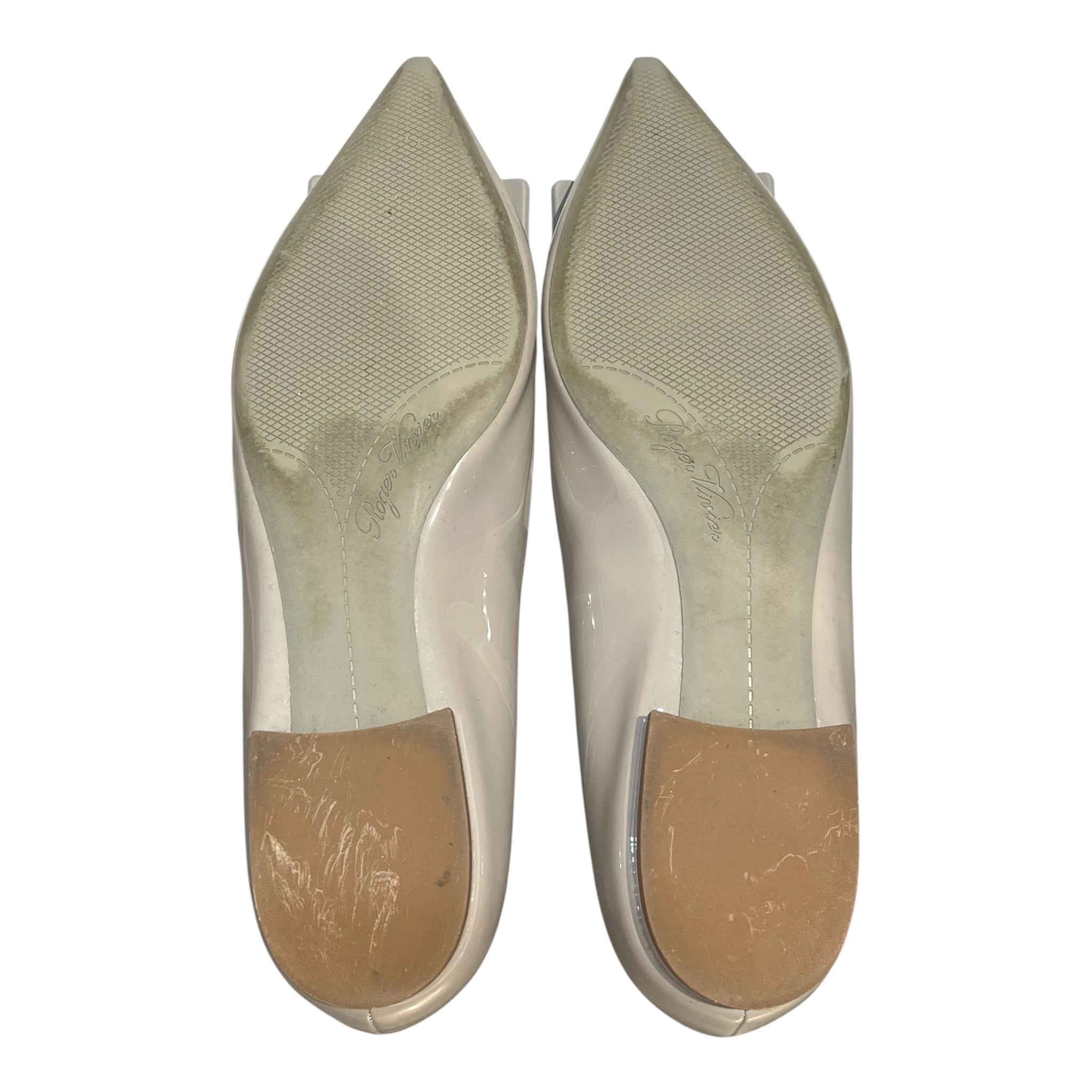 Roger Vivier/Flat Shoes/EU 37.5/Leather/SLV/POINT/ SQUARE view 7