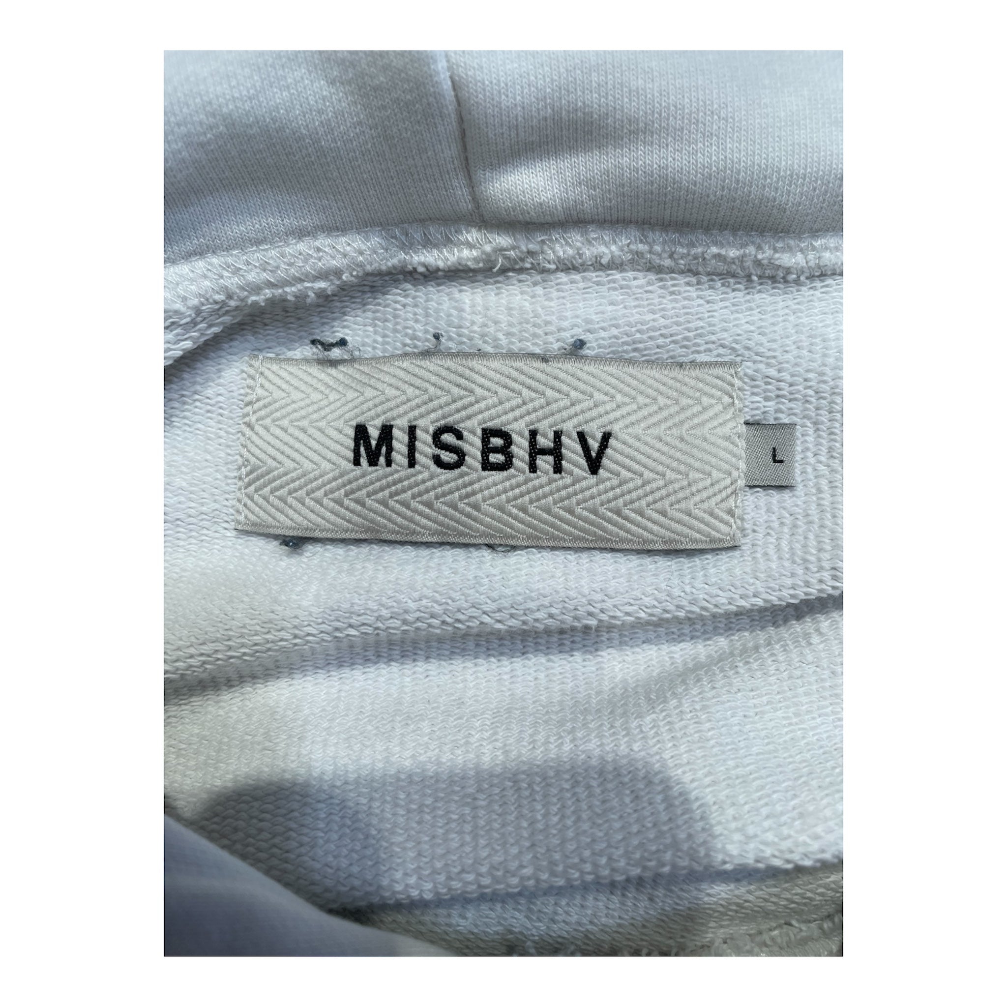 MISBHV/Hoodie/Cotton/WHT/ view 3