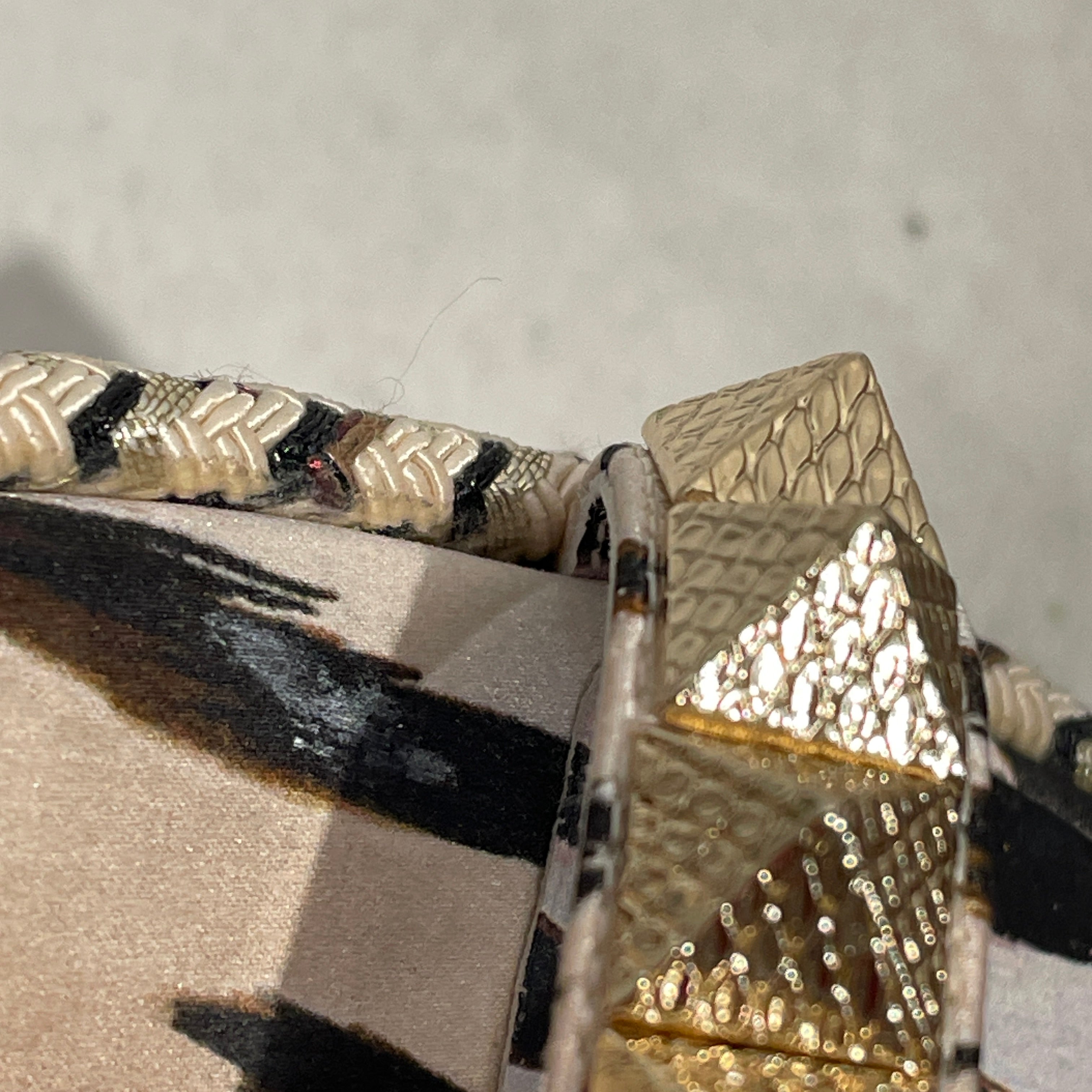 Christian Louboutin/Heels/EU 37/Animal Pattern/Cotton/BEG/PYRACLOU view 4