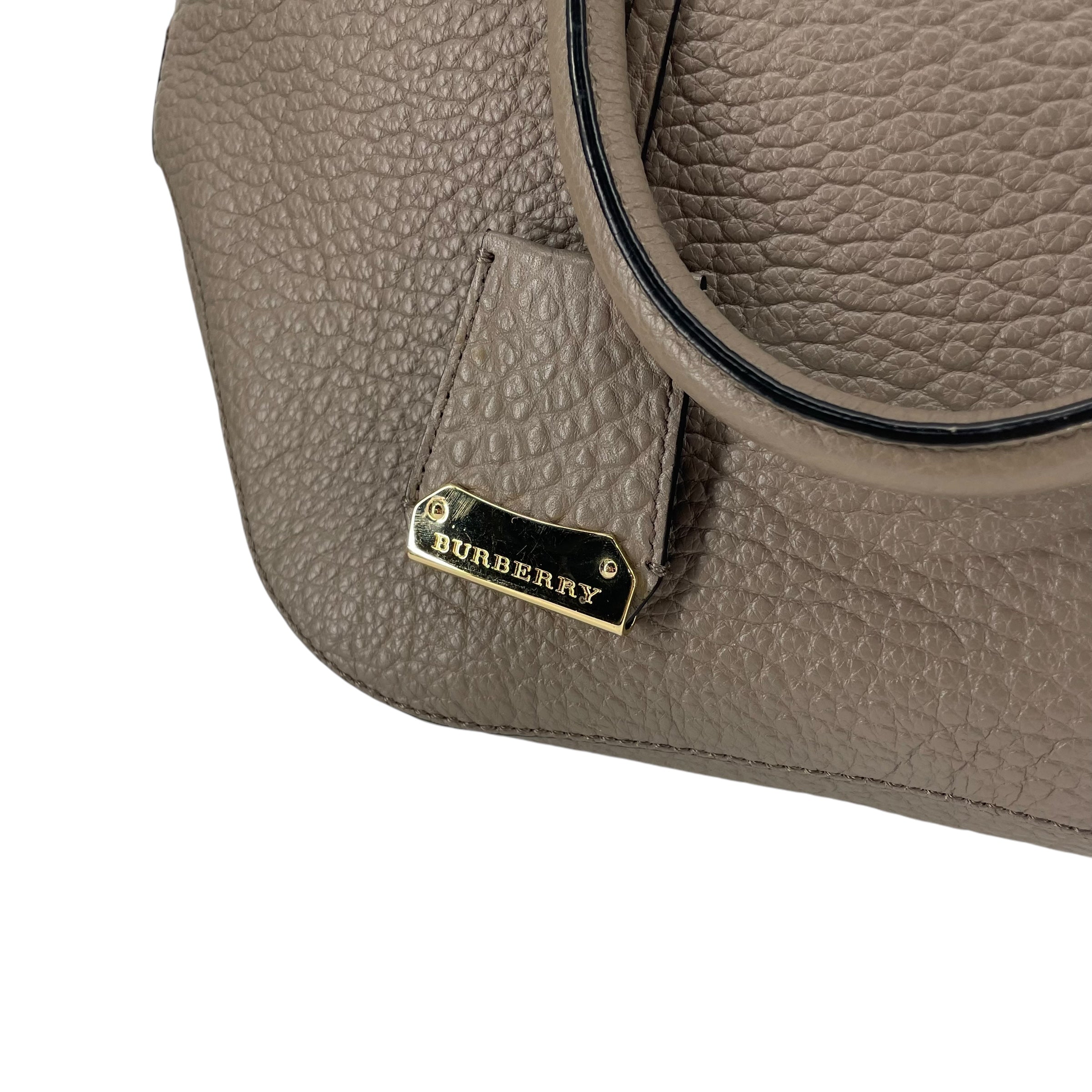 BURBERRYS/Hand Bag/Leather/GRY/ROUND BAG view 9