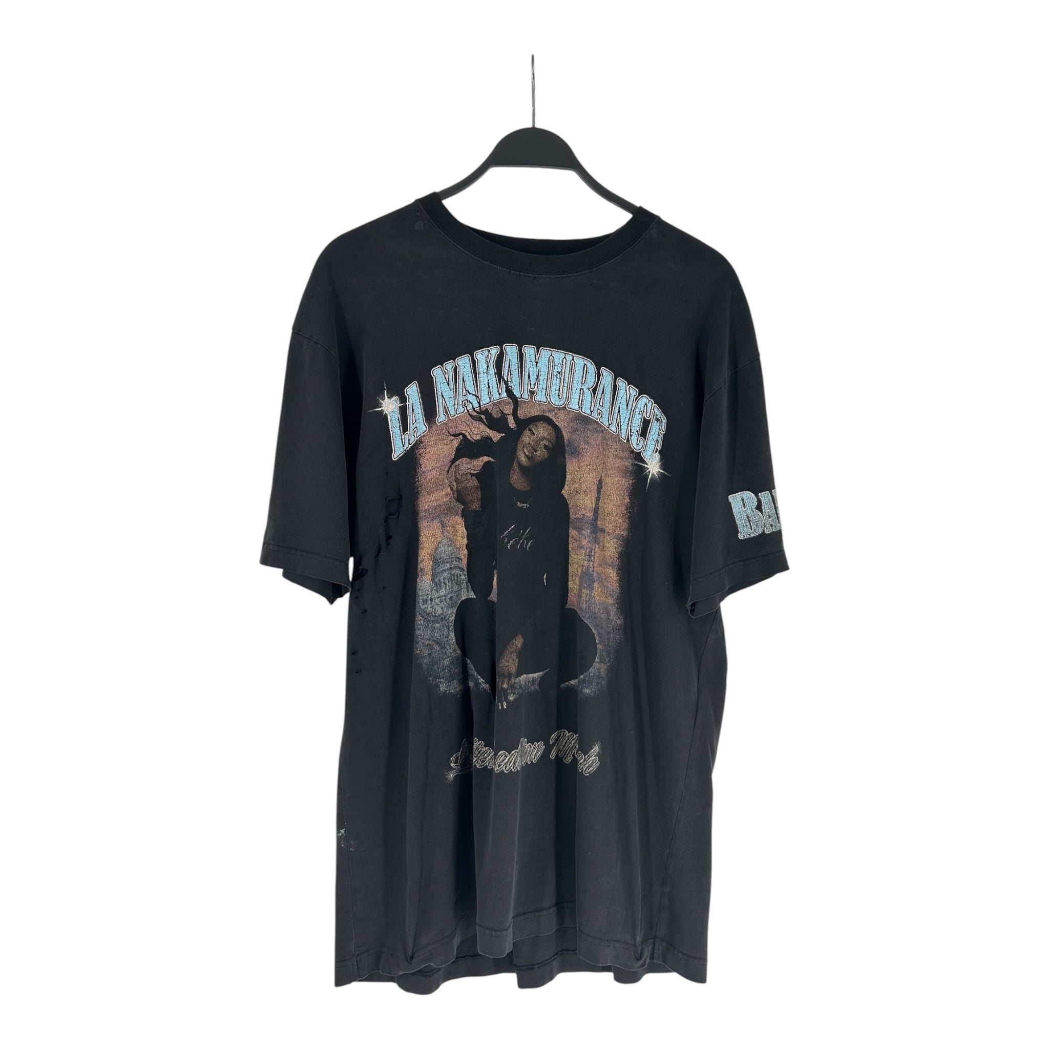 BALENCIAGA/T-Shirt/XS/Cotton/BLK/LA NAKAMURANCE view 1