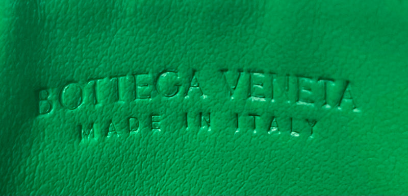 BOTTEGA VENETA/Wallet/Leather/GRN/GOLD CIRCLE WOVEN