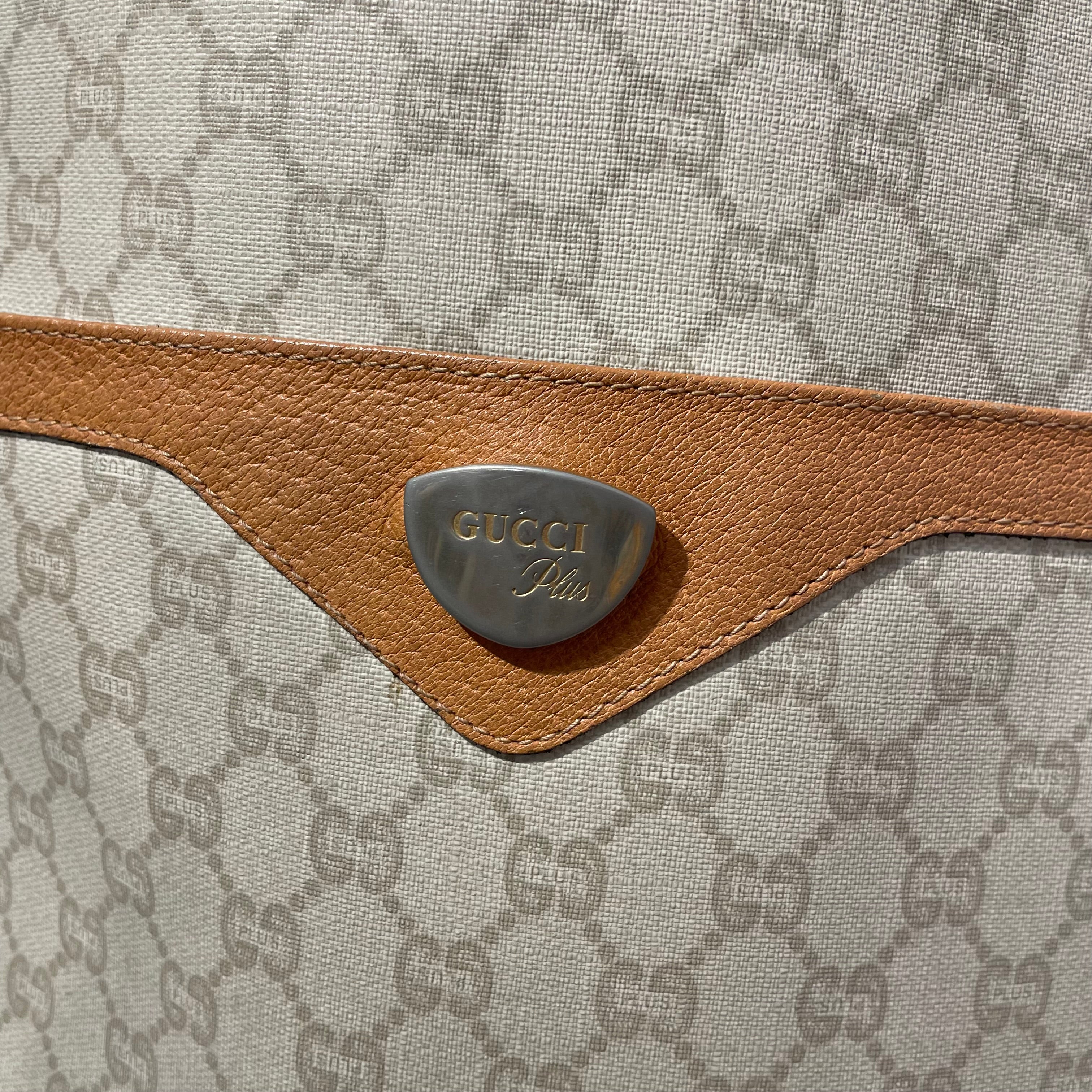 GUCCI PLUS/Tote Bag/L/Monogram/Leather/BEG/ view 4