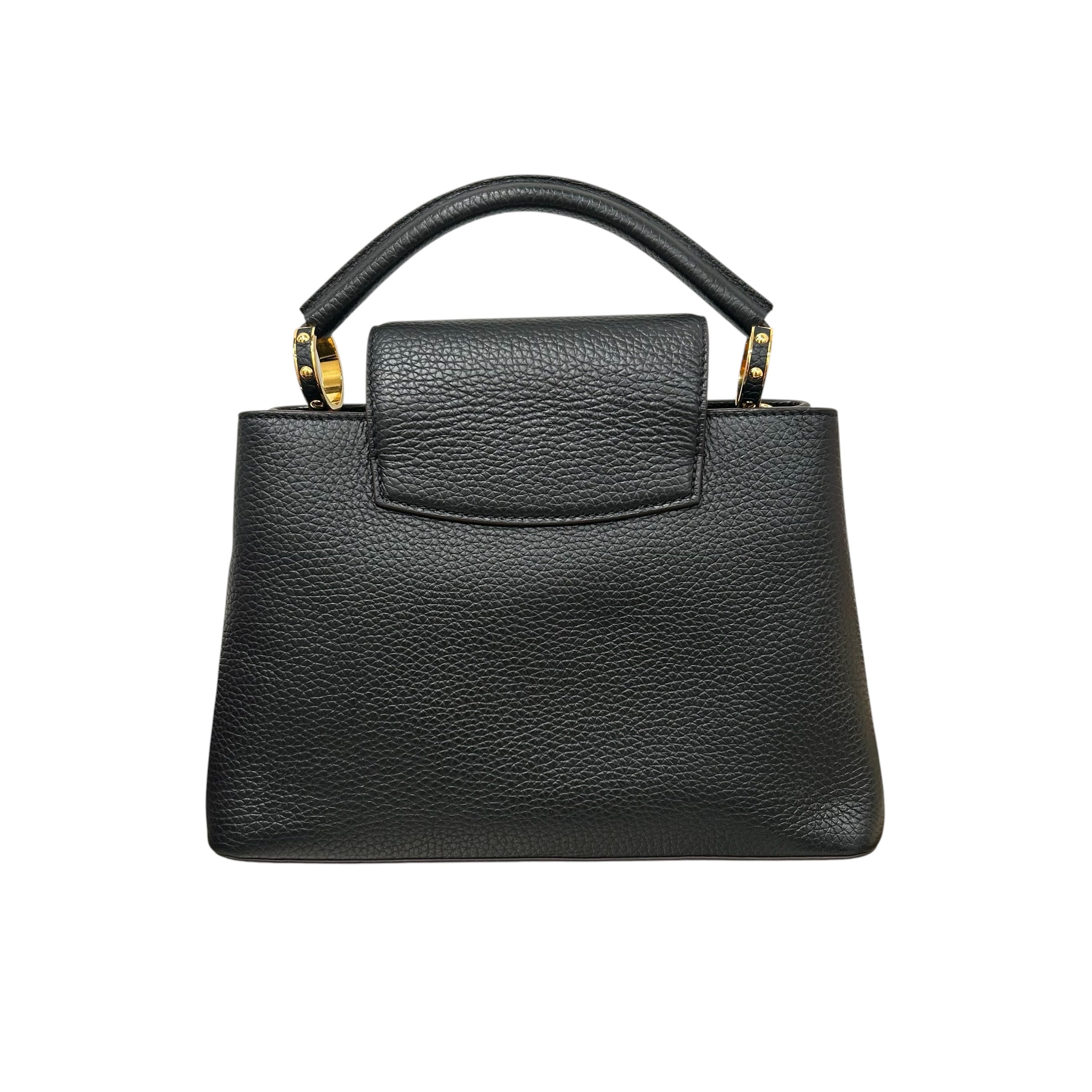 LOUIS VUITTON/Bag/Leather/BLK/CAPUCINES view 2