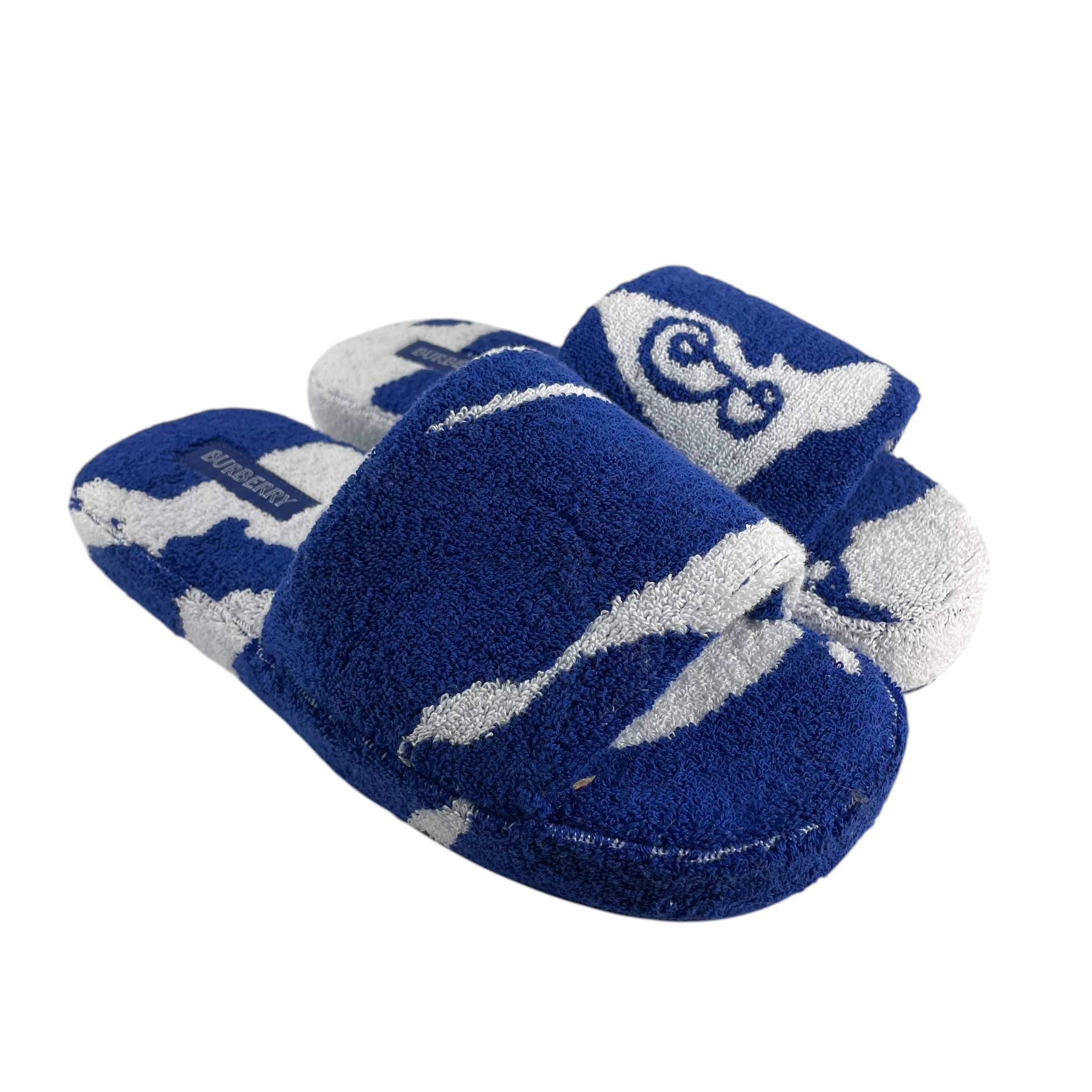 BURBERRY/Sandals/EU 41/All Over Print/Cotton/BLU/SNUG TOWELLING ABSTRACT view 1