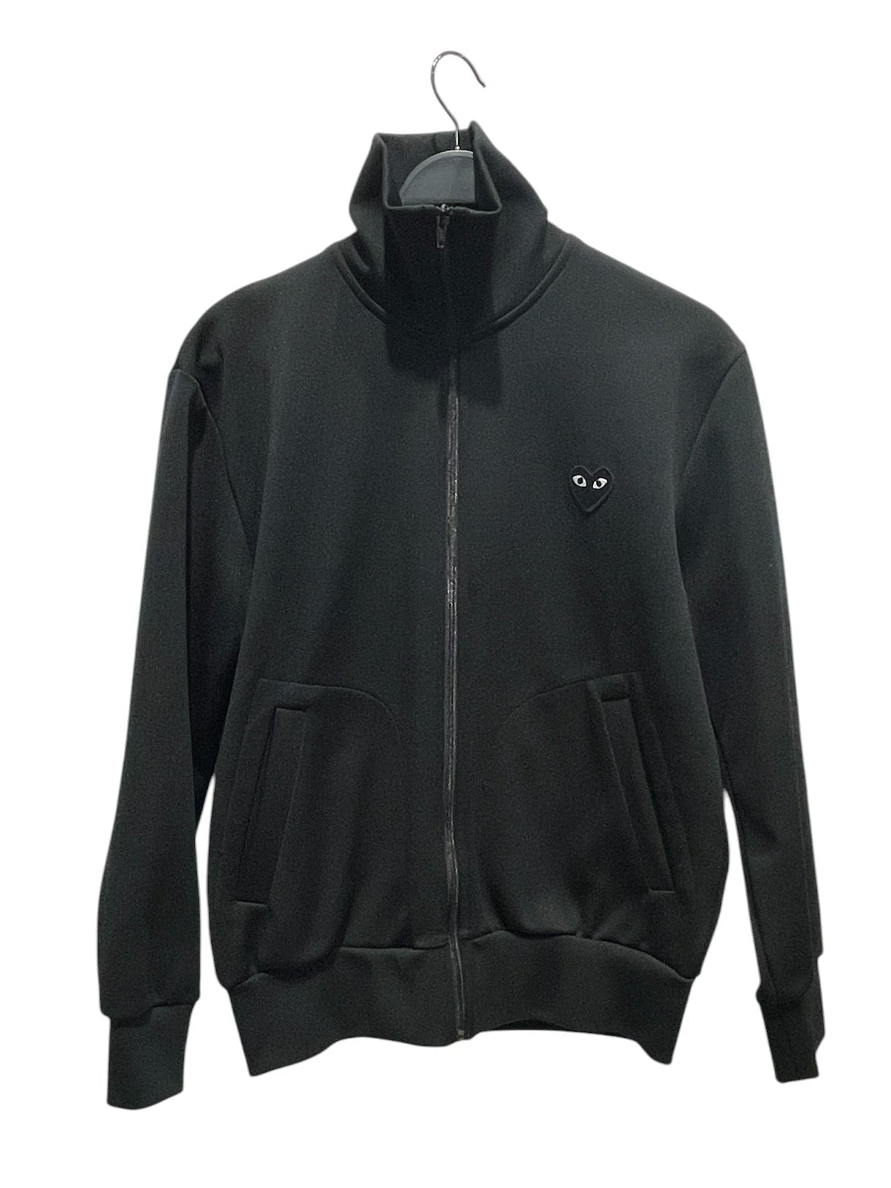 PLAY COMME des GARCONS/Jacket/M/Nylon/BLK/BIG BACK LOGO TRK JKT view 1